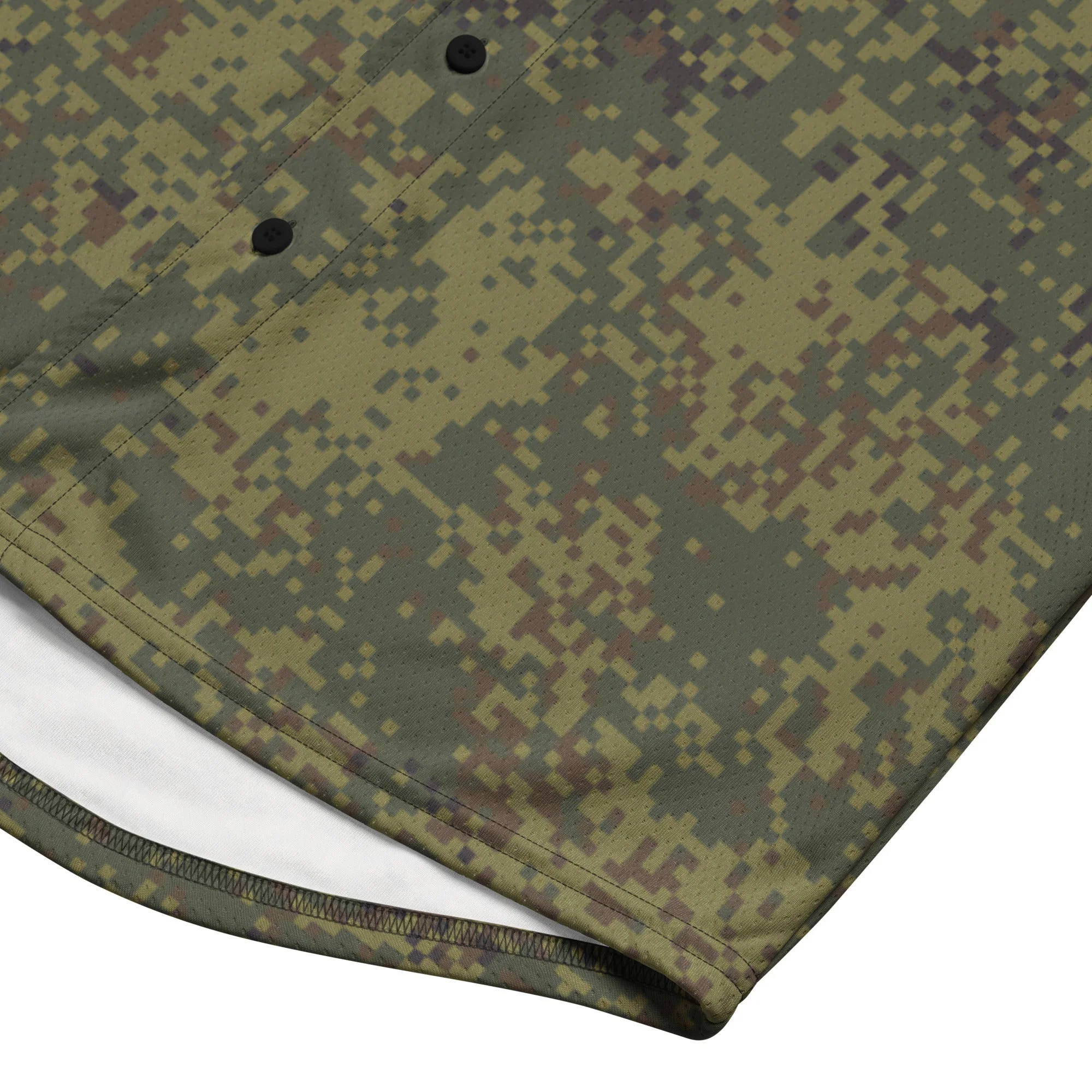 Russian Digital EMR Woodland CAMO Unisex Baseball Jersey - Image 11