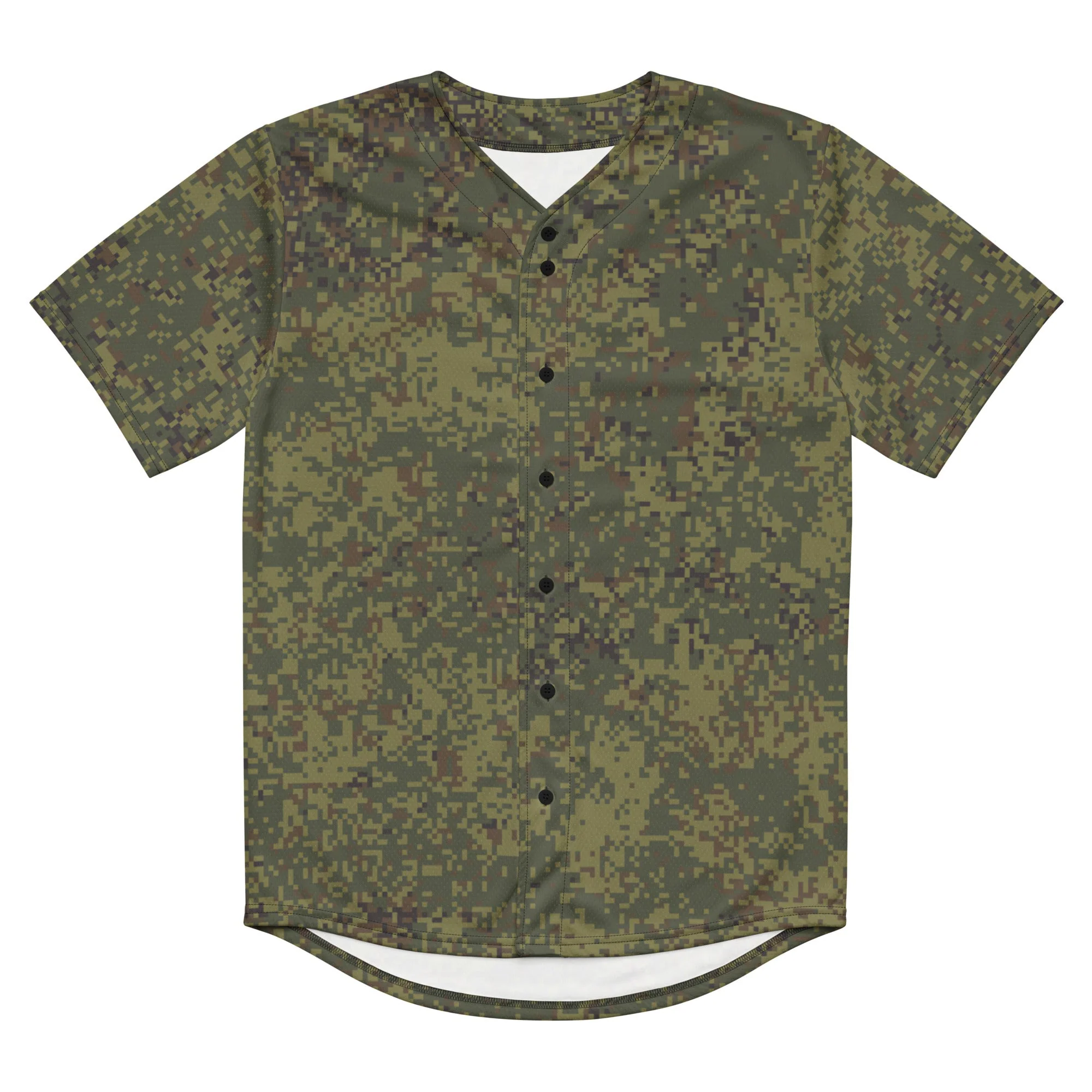 Russian Digital EMR Woodland CAMO Unisex Baseball Jersey - Image 12