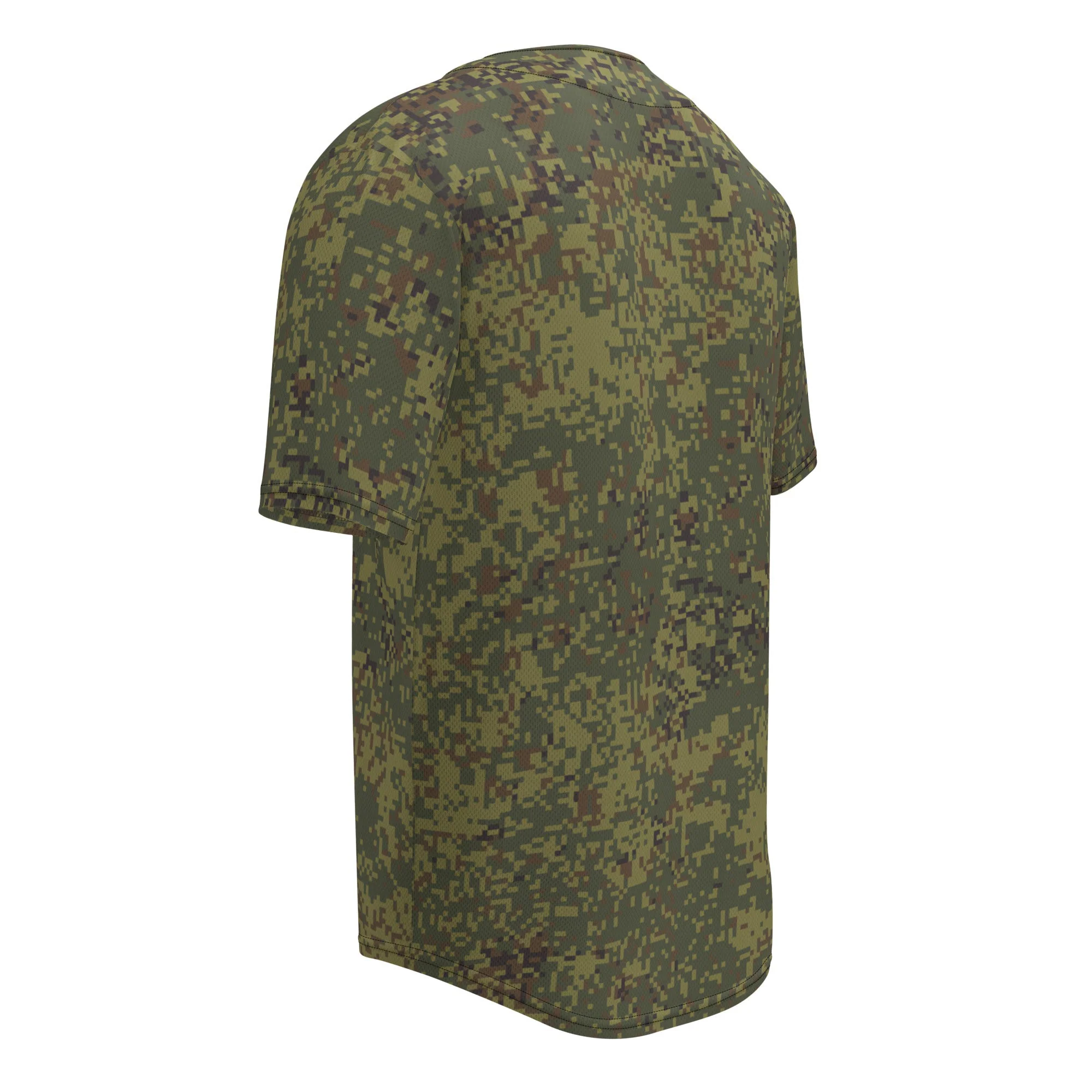 Russian Digital EMR Woodland CAMO Unisex Baseball Jersey - Image 6