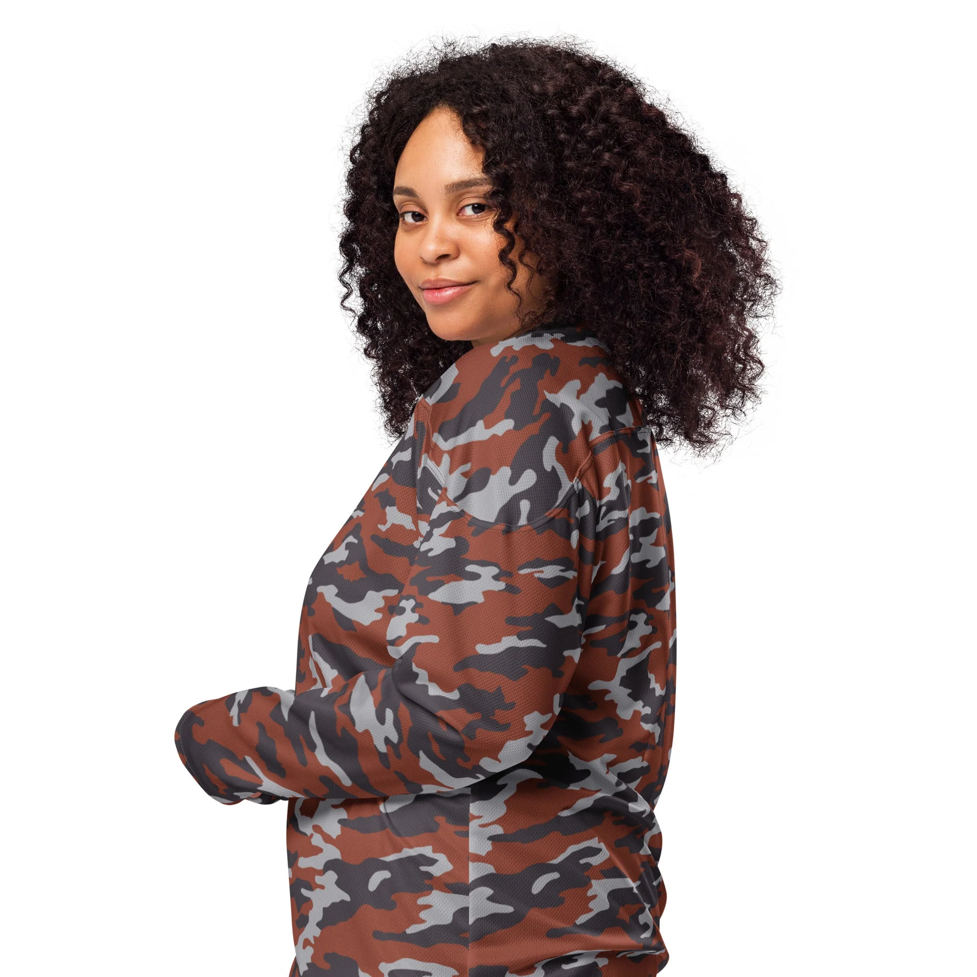 Russian Flora Red CAMO Unisex Hockey Fan Jersey - Image 10