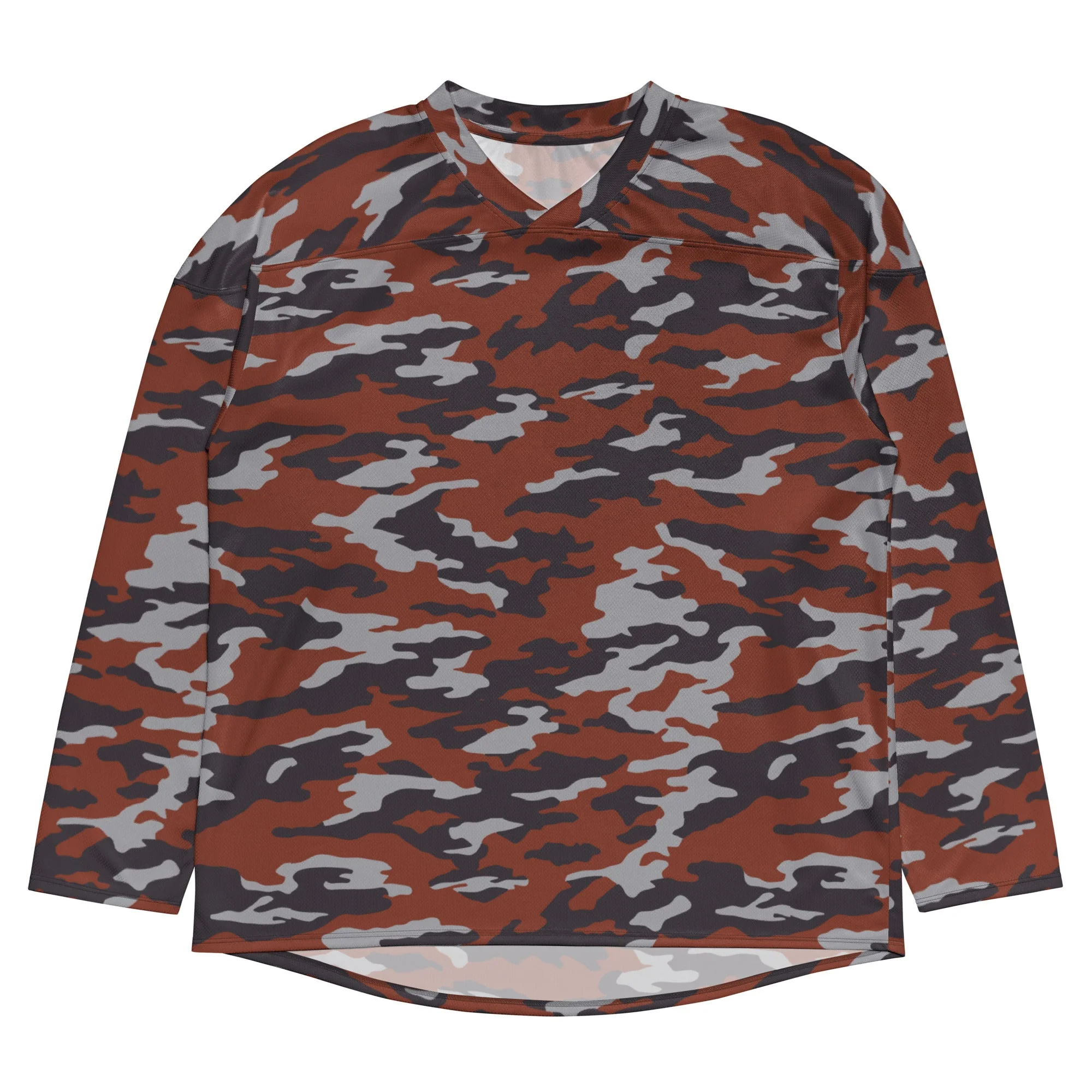 Russian Flora Red CAMO Unisex Hockey Fan Jersey - Image 14
