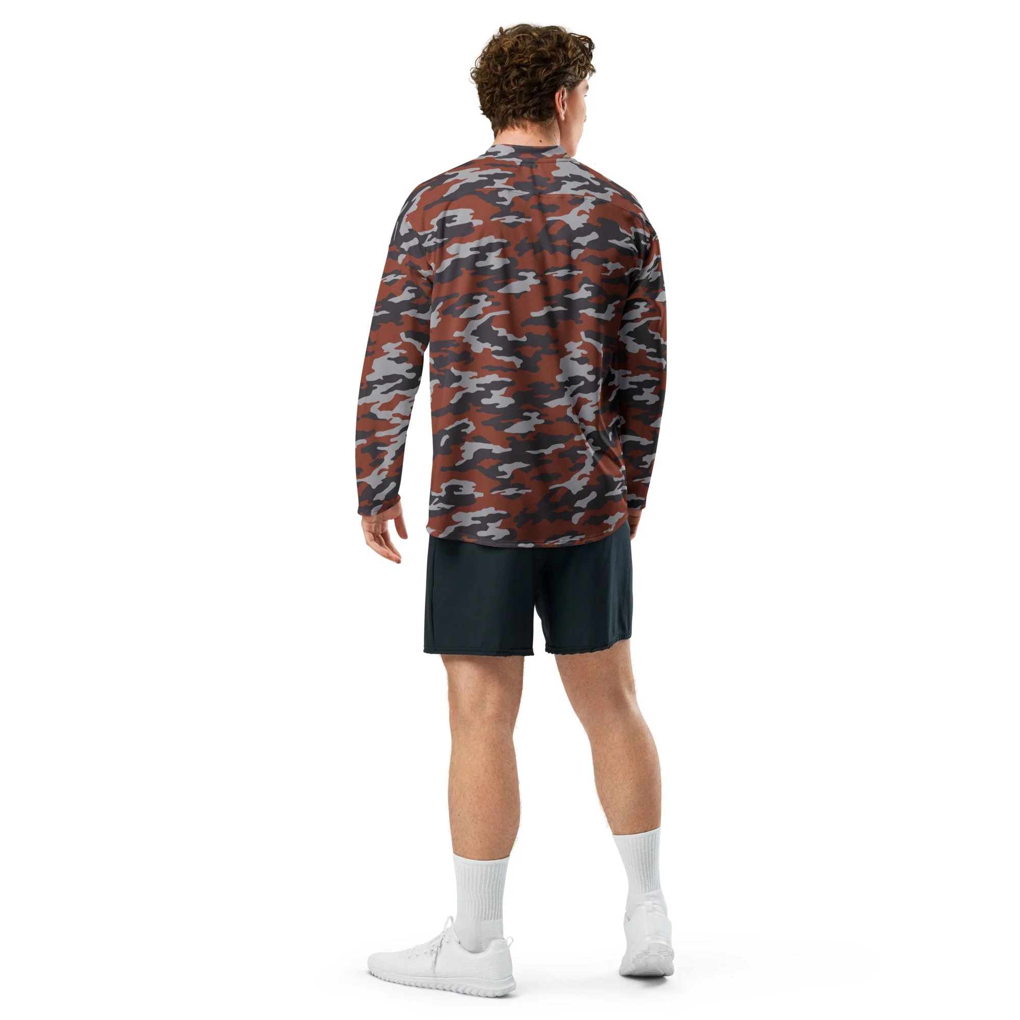 Russian Flora Red CAMO Unisex Hockey Fan Jersey - Image 16