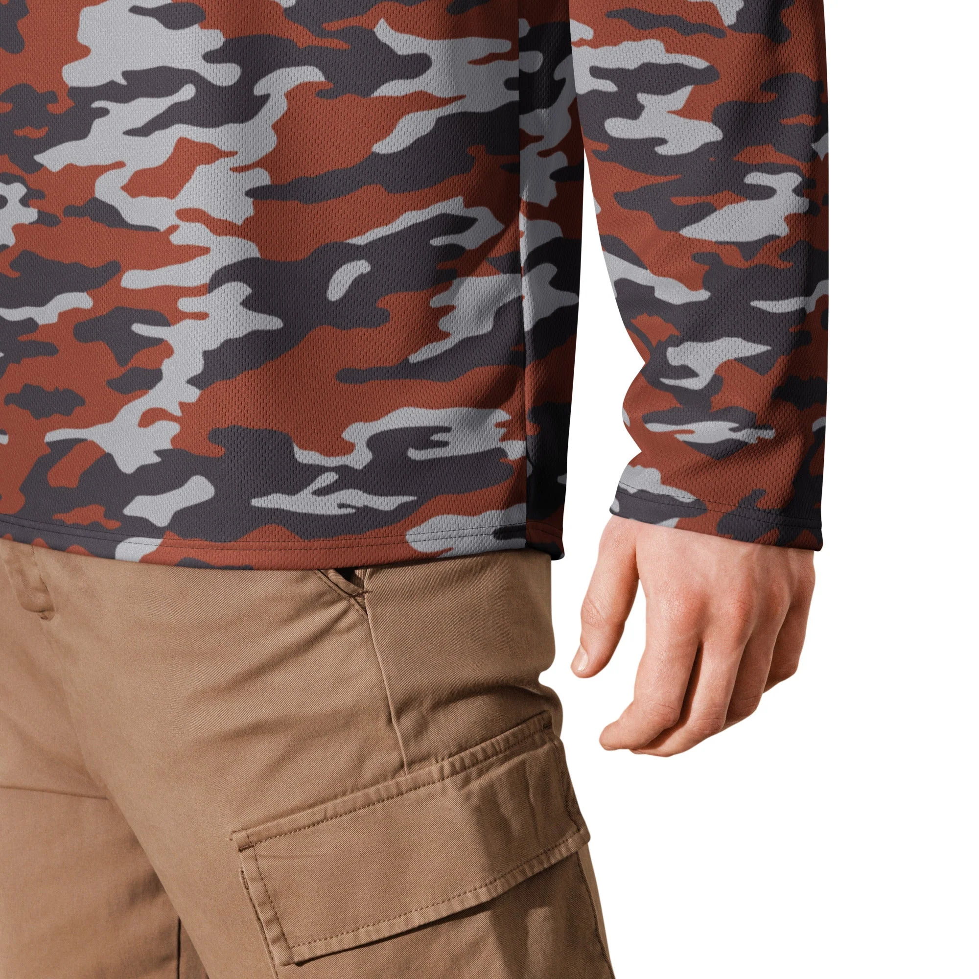 Russian Flora Red CAMO Unisex Hockey Fan Jersey - Image 17