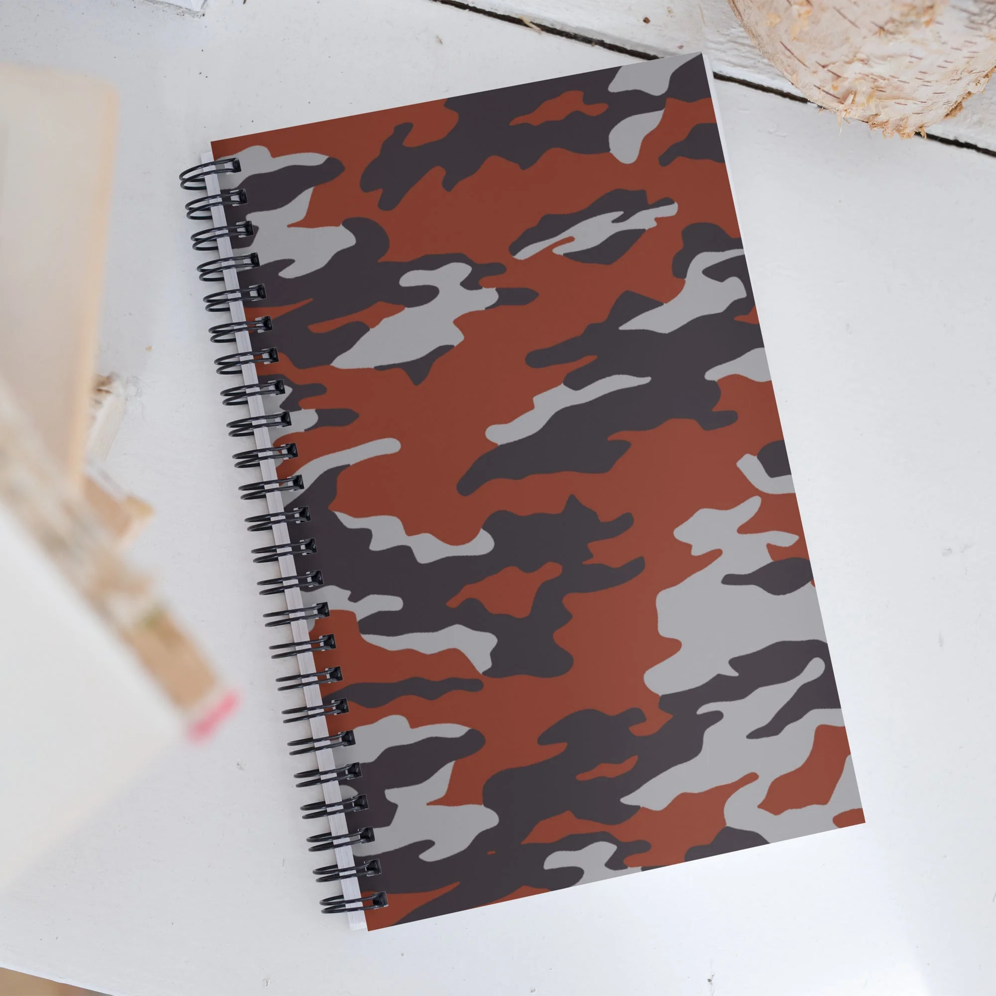 Russian Flora Red CAMO Spiral Notebook - Image 4