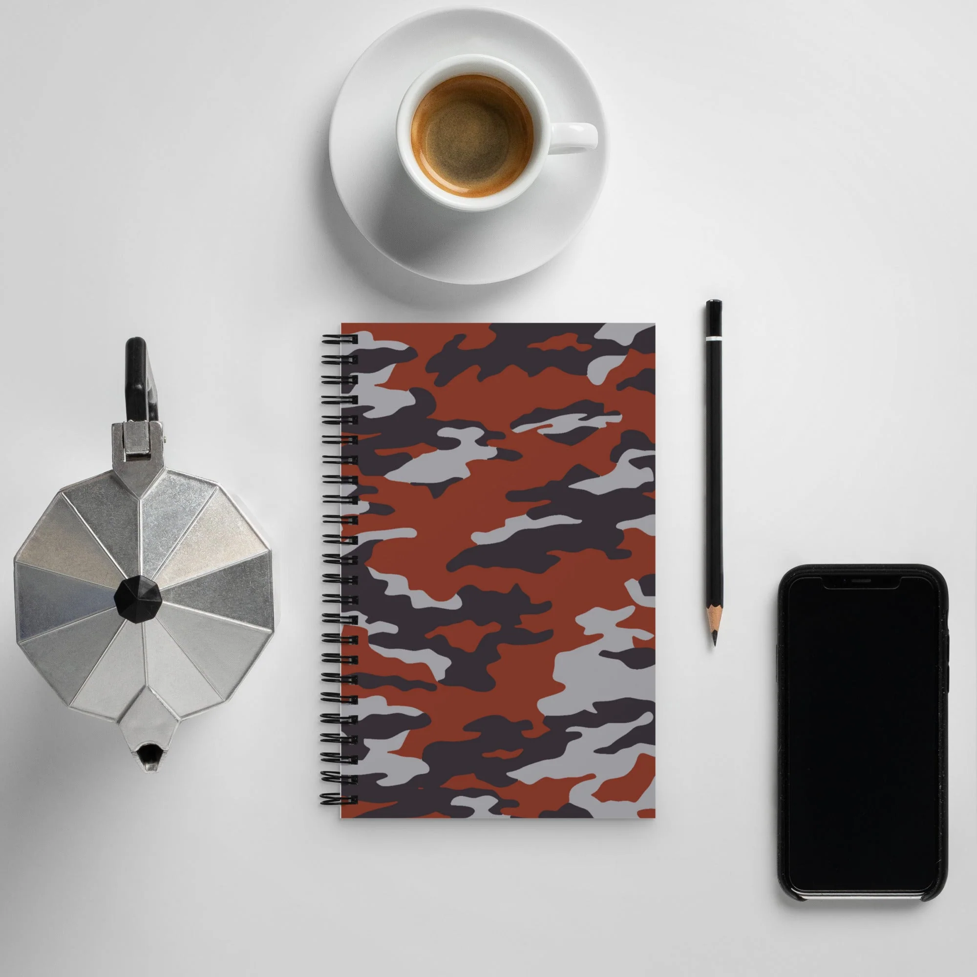 Russian Flora Red CAMO Spiral Notebook - Image 7