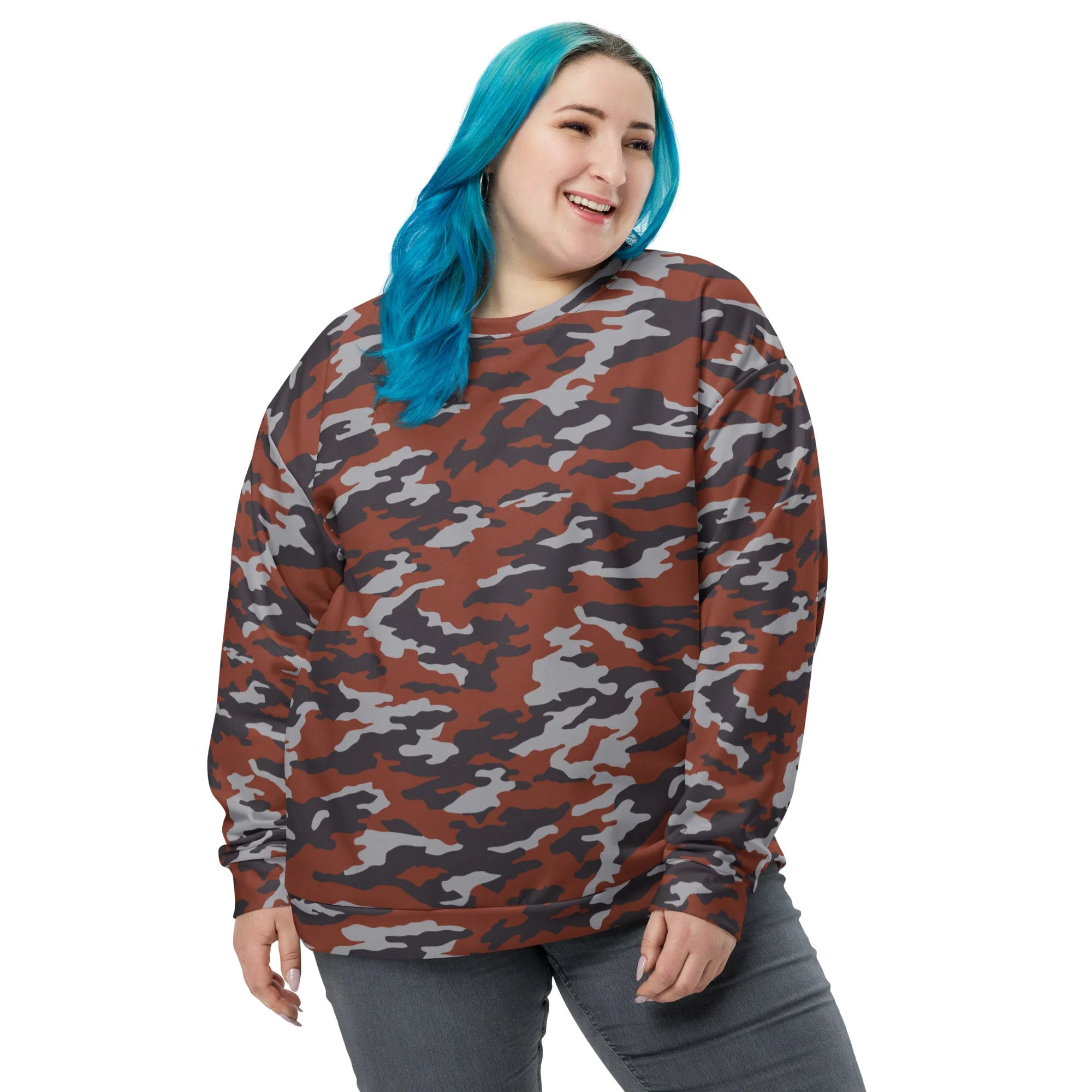 Russian Flora Red CAMO Unisex Sweatshirt - Image 5