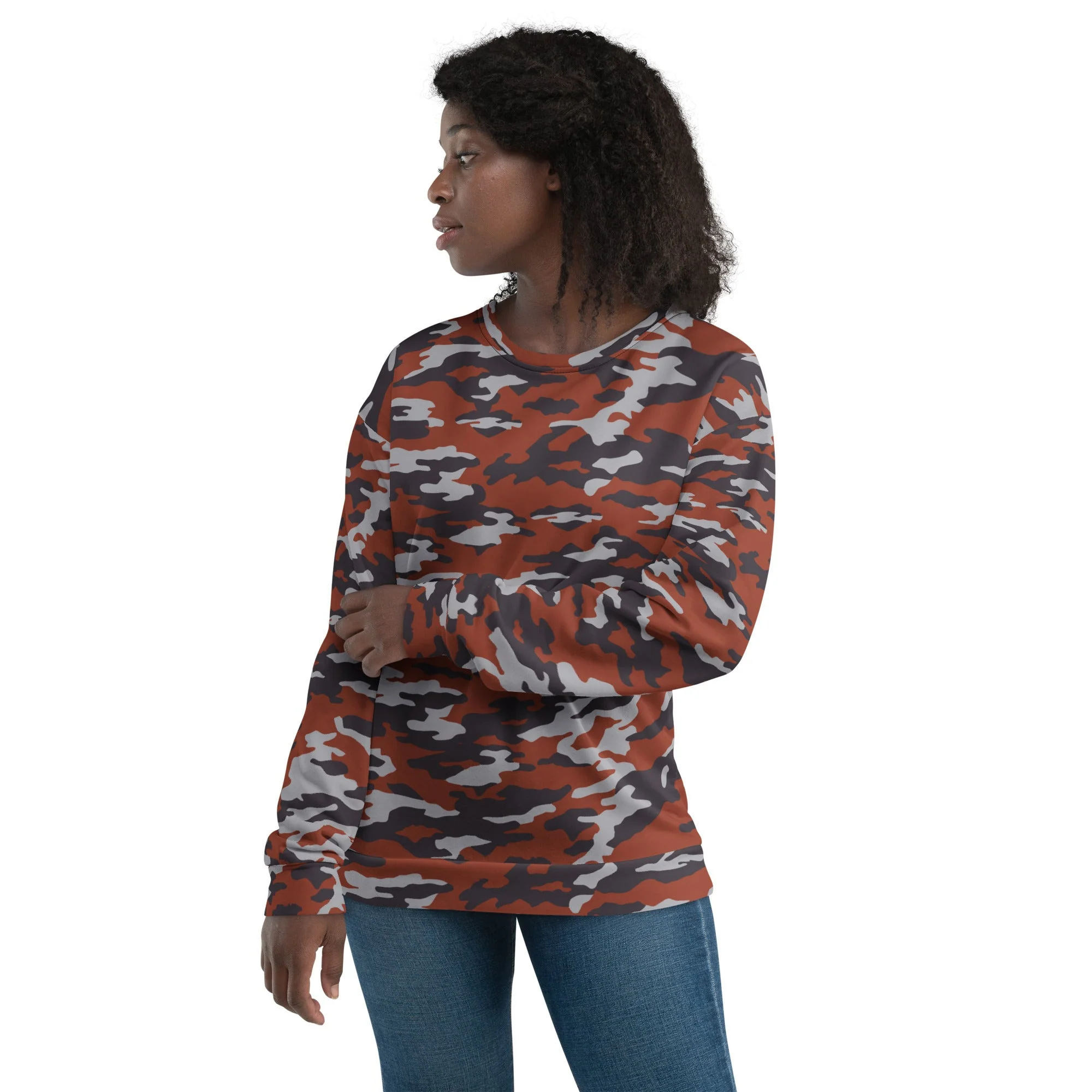 Russian Flora Red CAMO Unisex Sweatshirt - Image 6