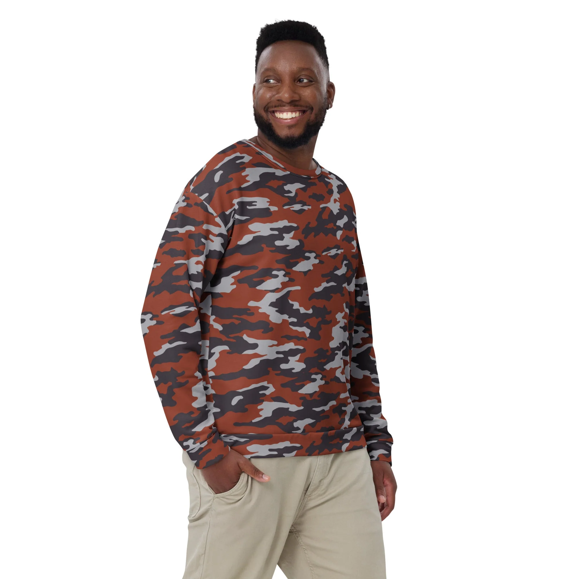 Russian Flora Red CAMO Unisex Sweatshirt - Image 7