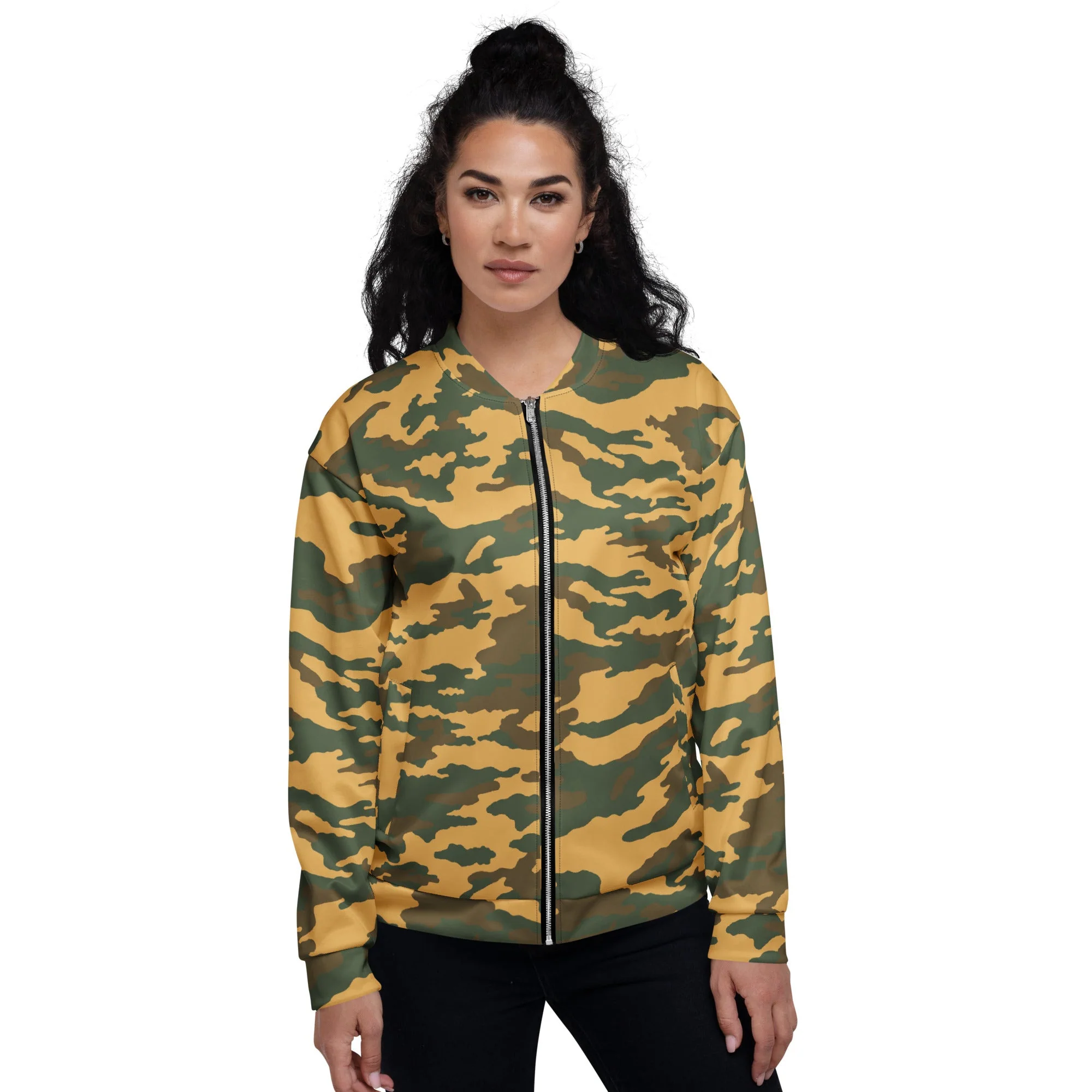 Russian Flora VSR-98 Mountain CAMO Unisex Bomber Jacket - Image 3