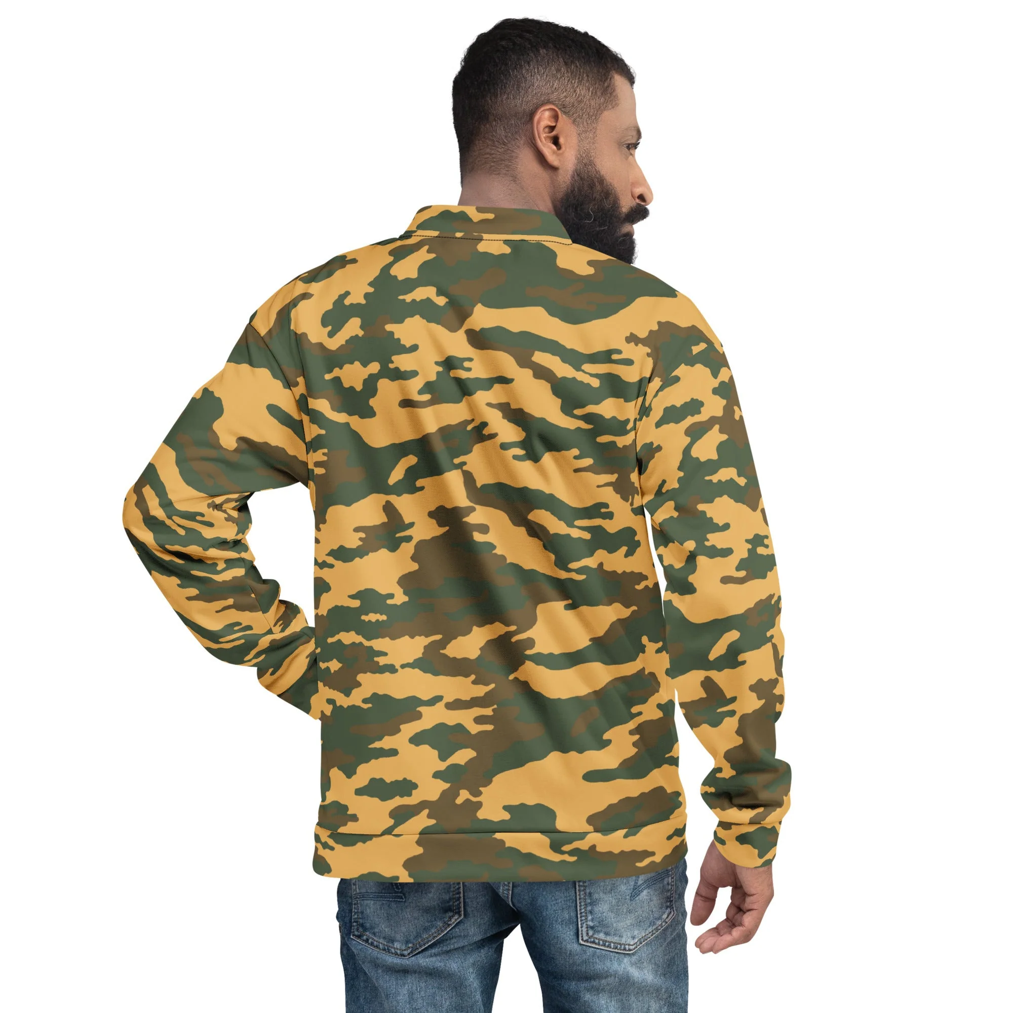 Russian Flora VSR-98 Mountain CAMO Unisex Bomber Jacket - Image 4