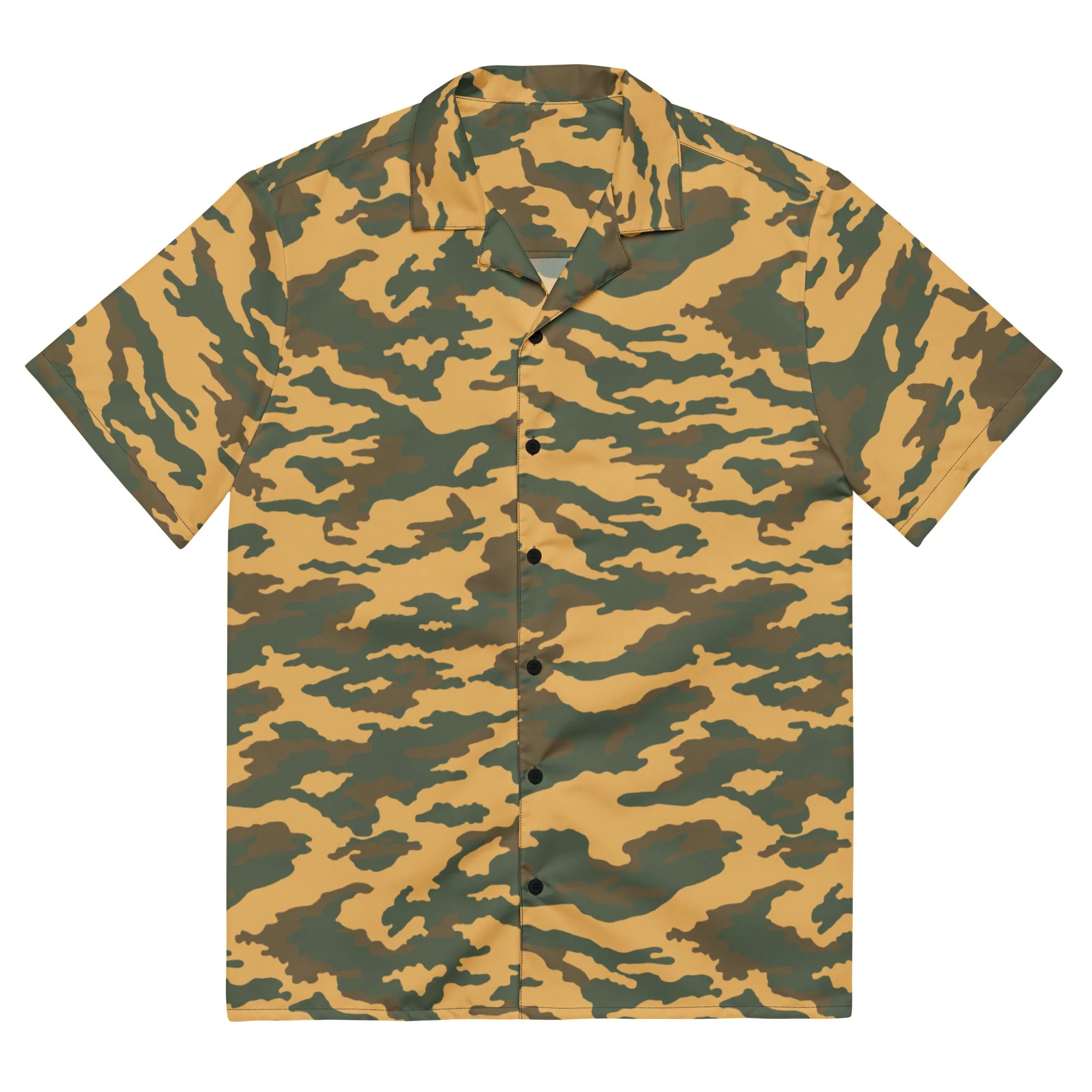 Russian Flora VSR-98 Mountain CAMO Unisex Short-Sleeve Button Shirt - Image 3