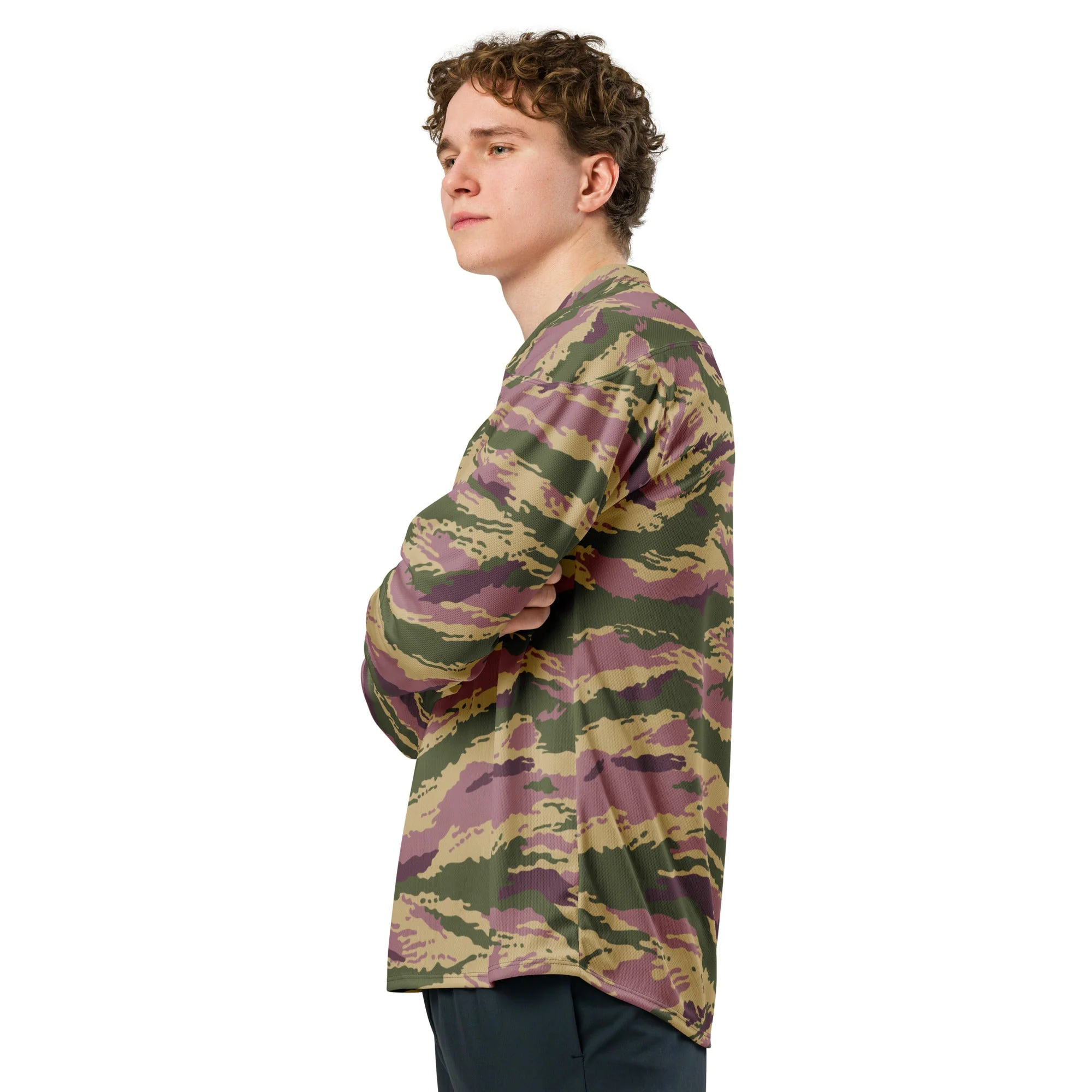 Russian Tiger Stripe Kamysh PFO CAMO Unisex Hockey Fan Jersey