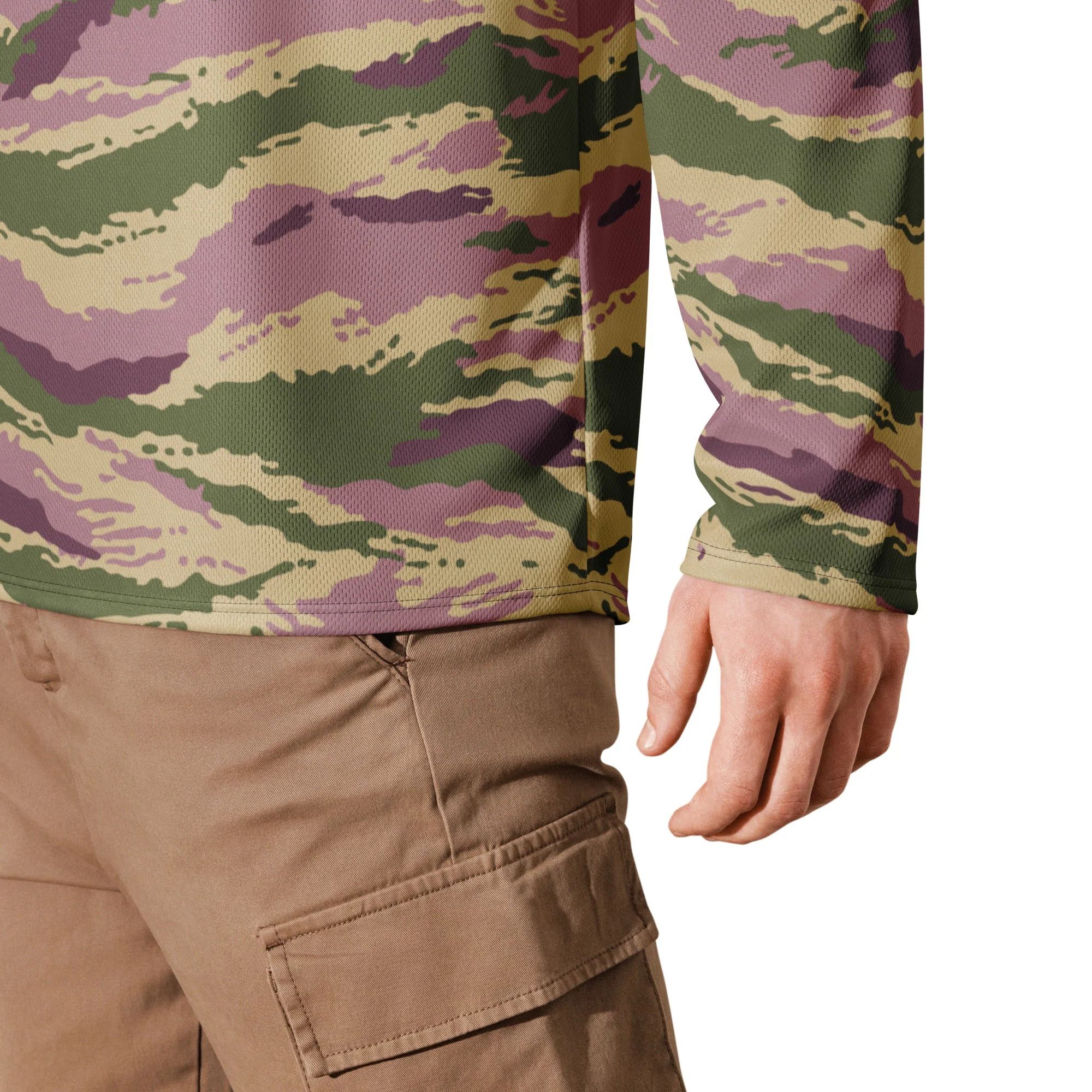Russian Tiger Stripe Kamysh PFO CAMO Unisex Hockey Fan Jersey - Image 4