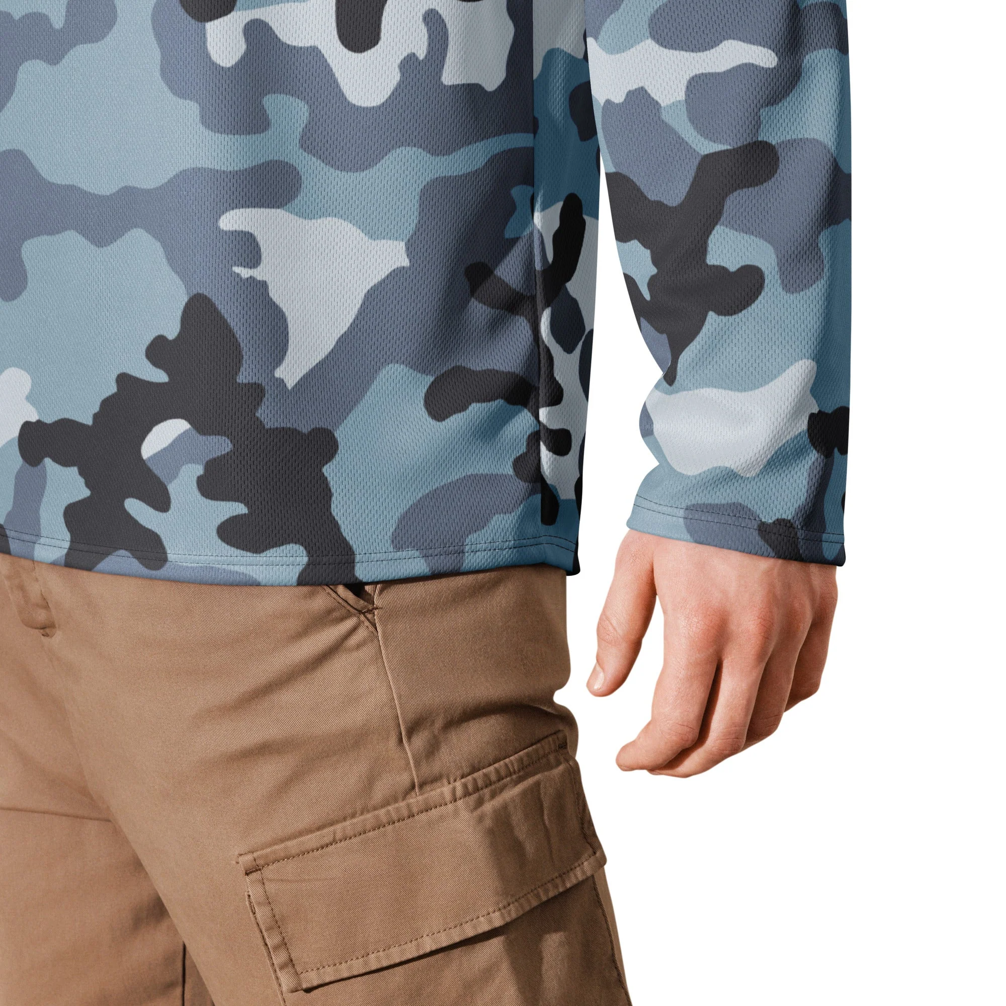 Russian KKO Urban Blue CAMO Unisex Hockey Fan Jersey - Image 4