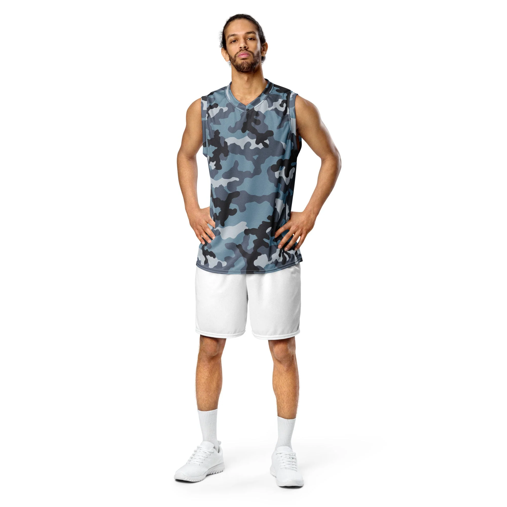 Russian KKO Urban Blue CAMO Unisex Basketball Jersey - Image 7