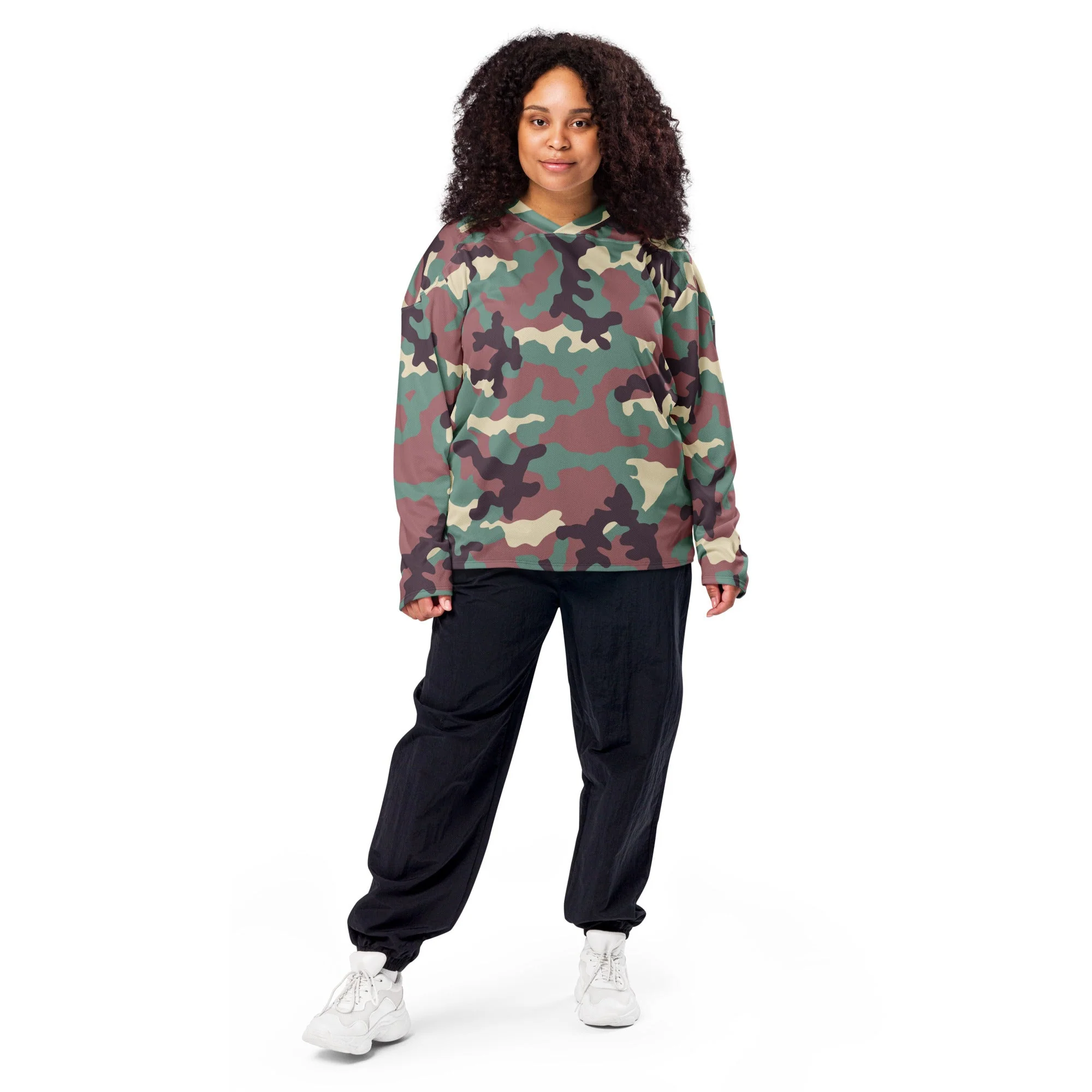 Russian KKO Woodland CAMO Unisex Hockey Fan Jersey - Image 12