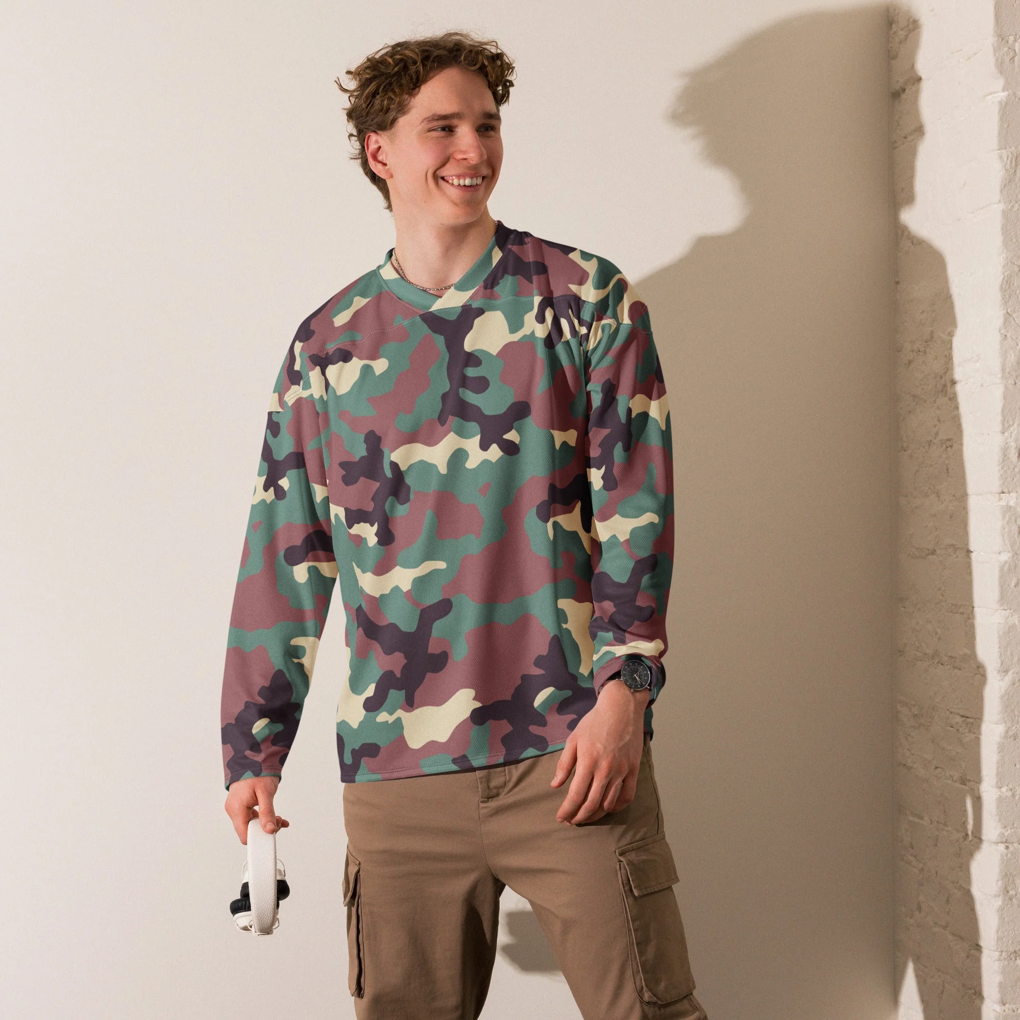 Russian KKO Woodland CAMO Unisex Hockey Fan Jersey - Image 9