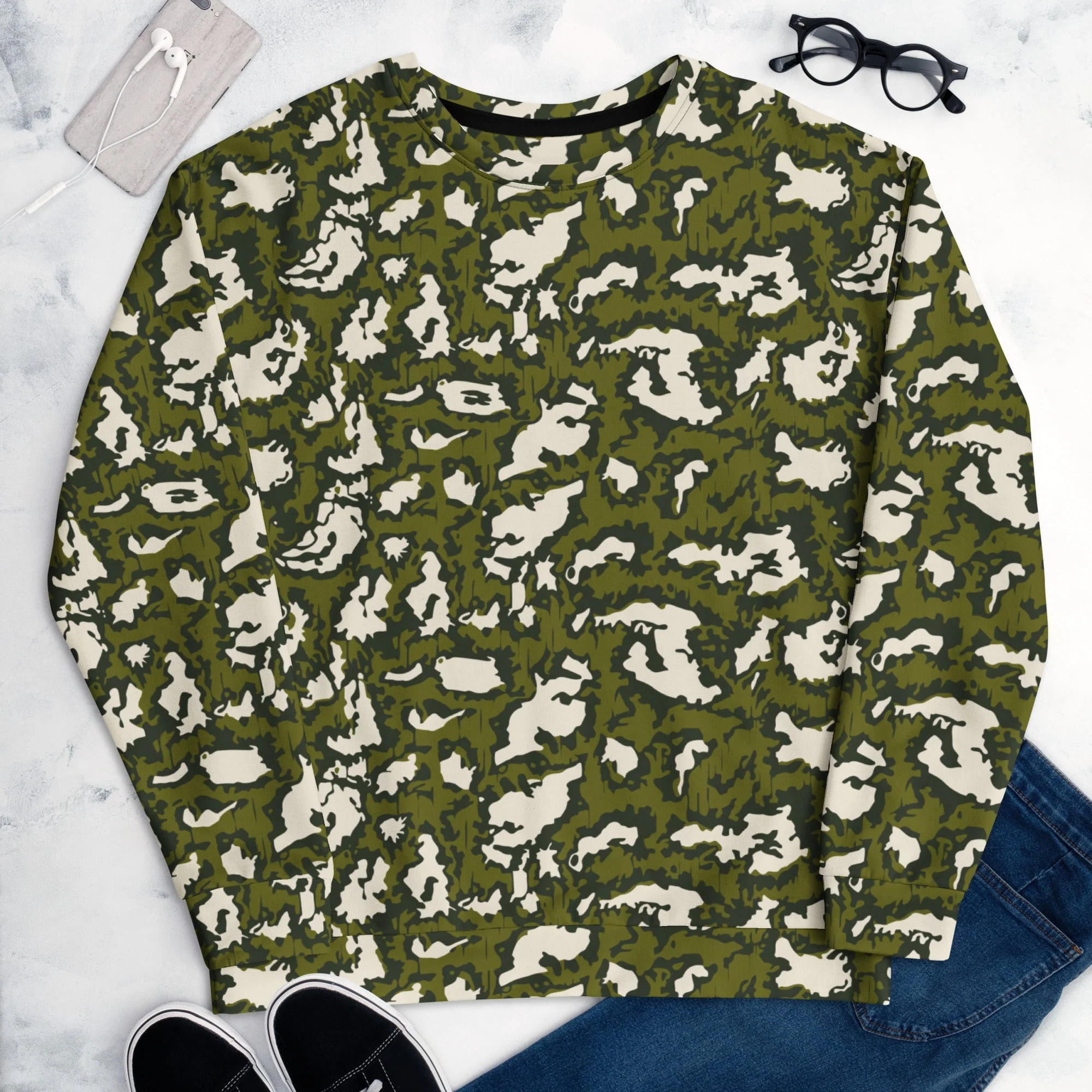 Russian KLMK Red Dawn GREEN Movie CAMO Unisex Sweatshirt - Image 10