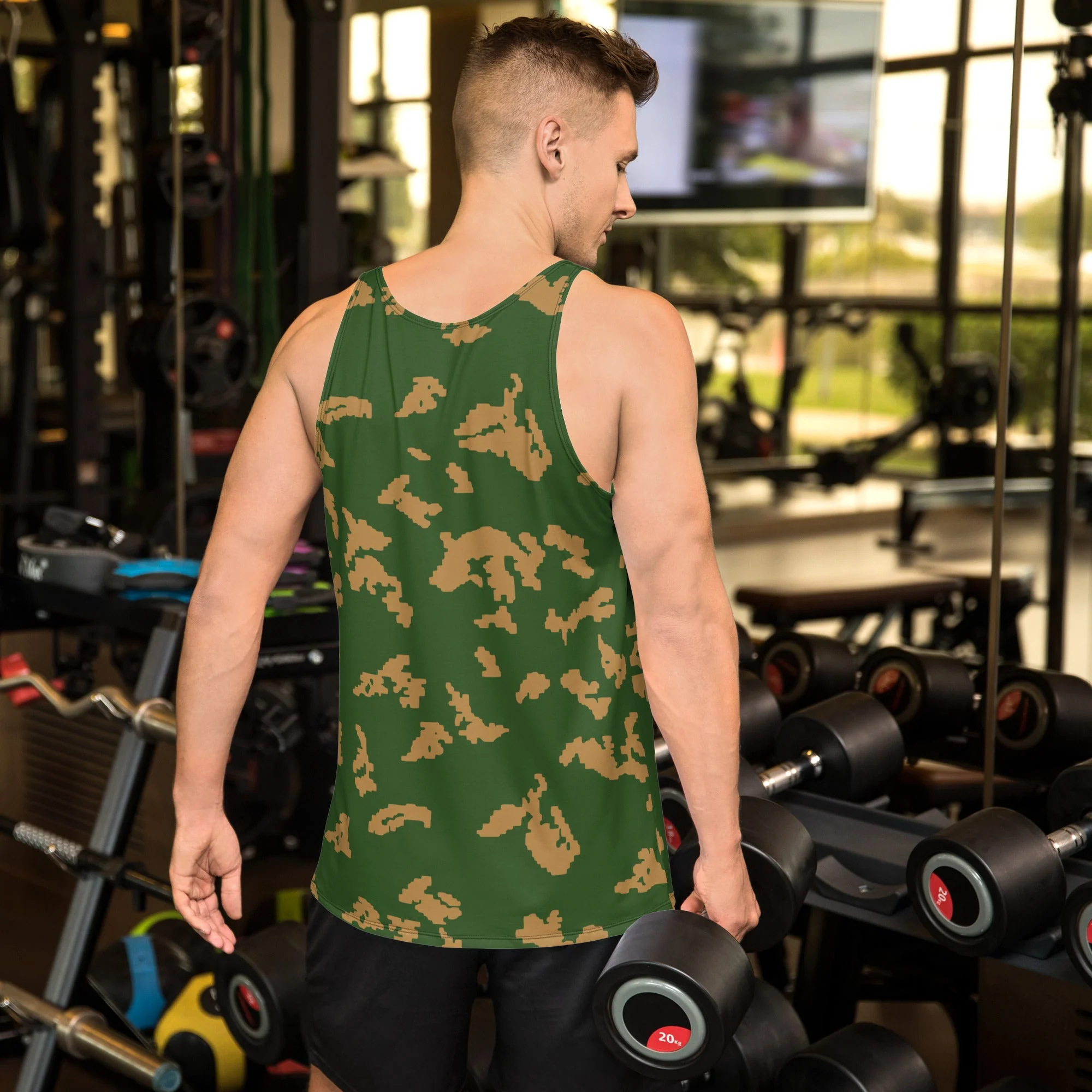 Russian KLMK Sunray Berezhka CAMO Unisex Tank Top - Image 2