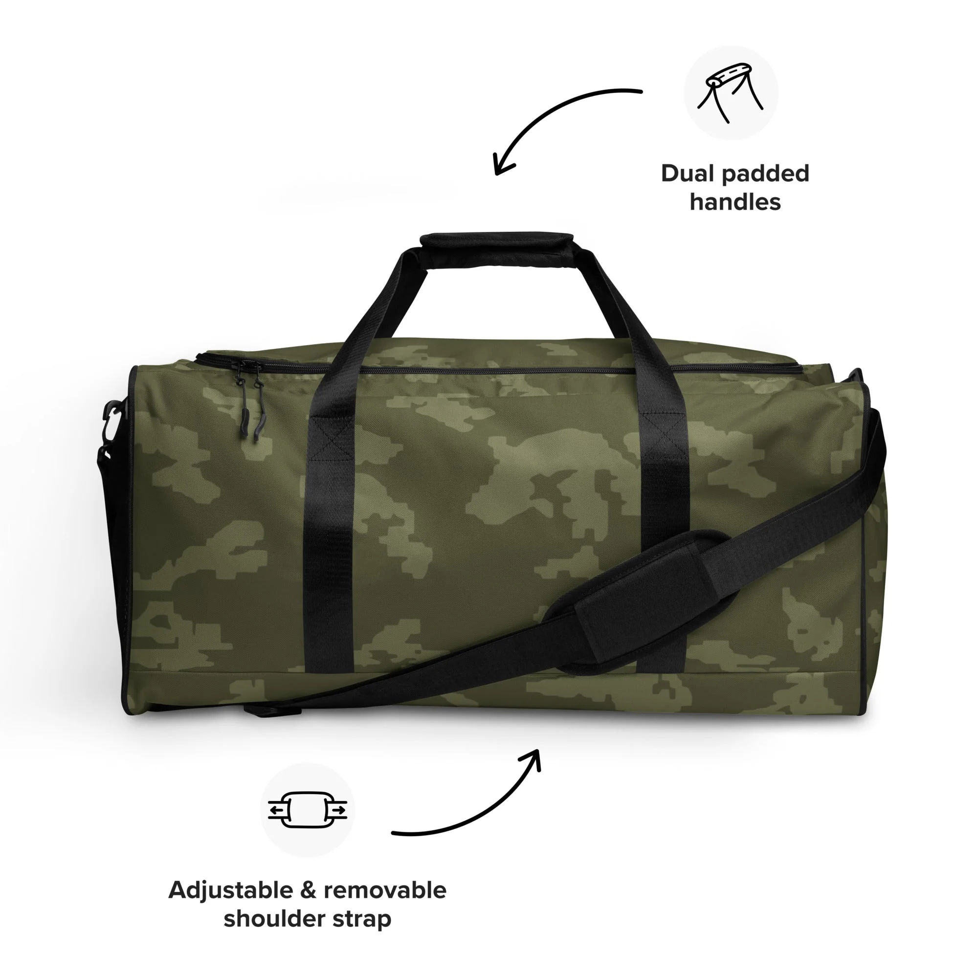 Russian KLMK Sunray Olive Drab CAMO Duffle Bag - Image 3