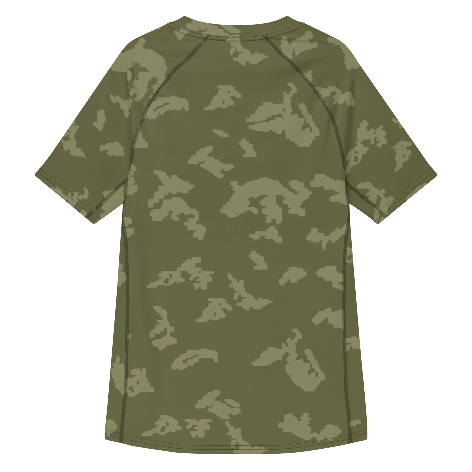 Russian KLMK Sunray Olive Drab CAMO Mens Short-Sleeve Rash Guard - Image 9