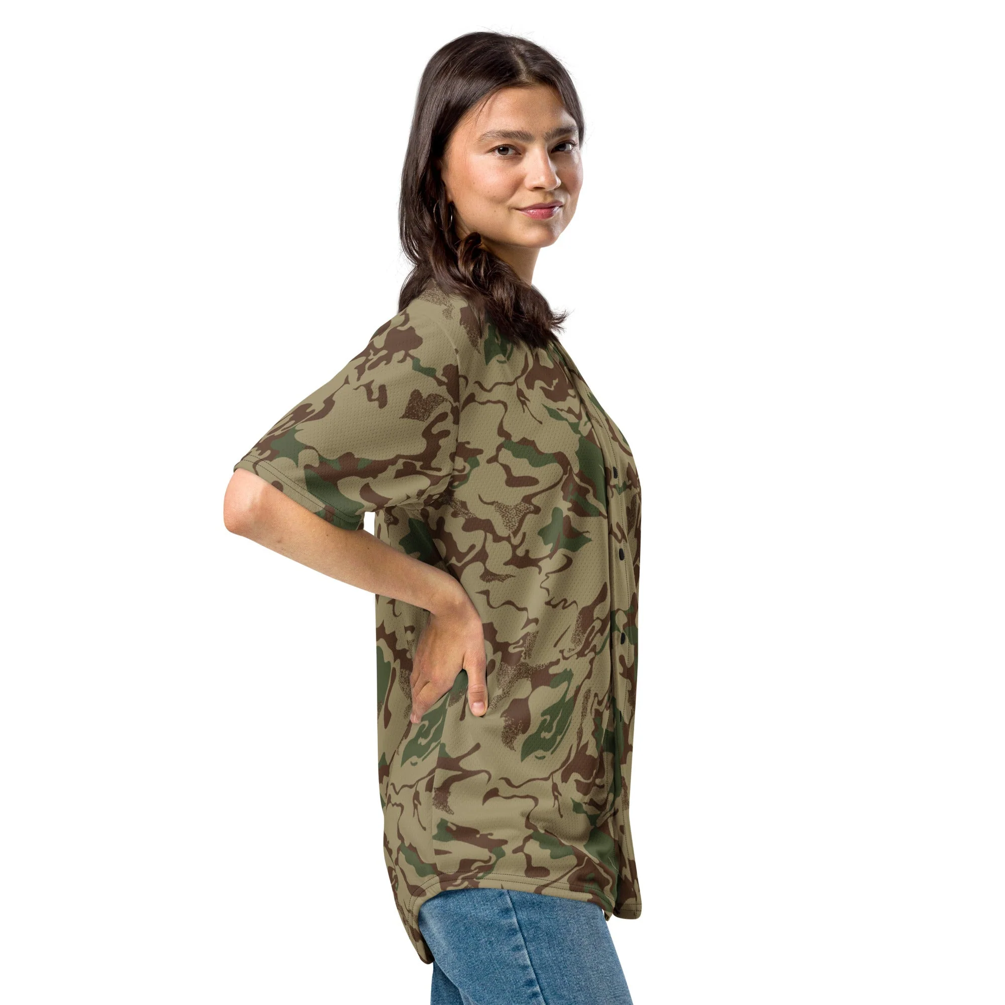 Russian Marble Mountain CAMO Unisex Baseball Jersey - Image 2