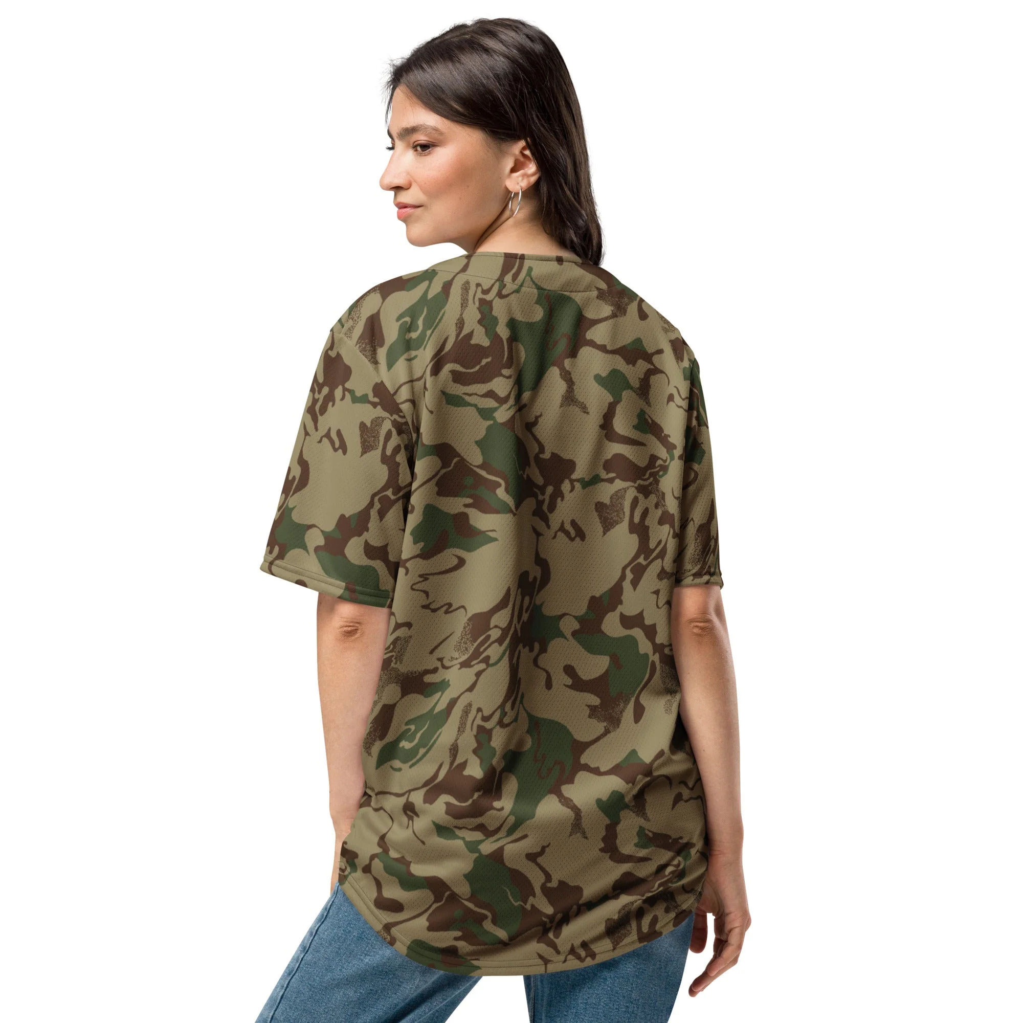 Russian Marble Mountain CAMO Unisex Baseball Jersey - Image 4
