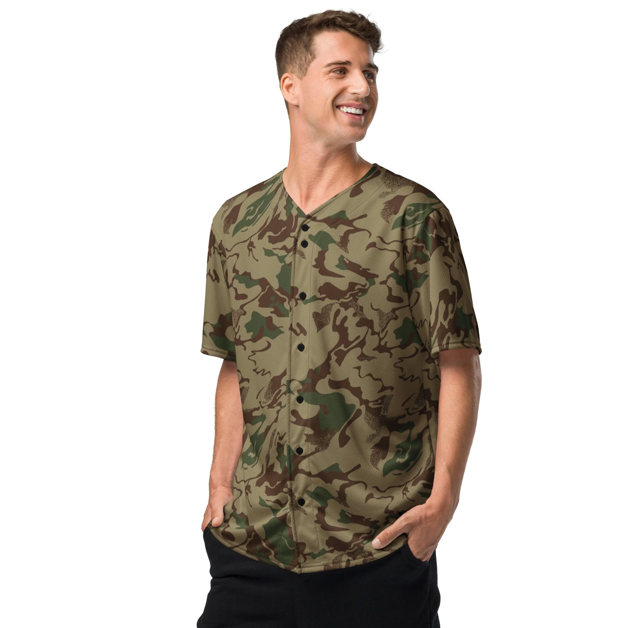 Russian Marble Mountain CAMO Unisex Baseball Jersey - Image 9
