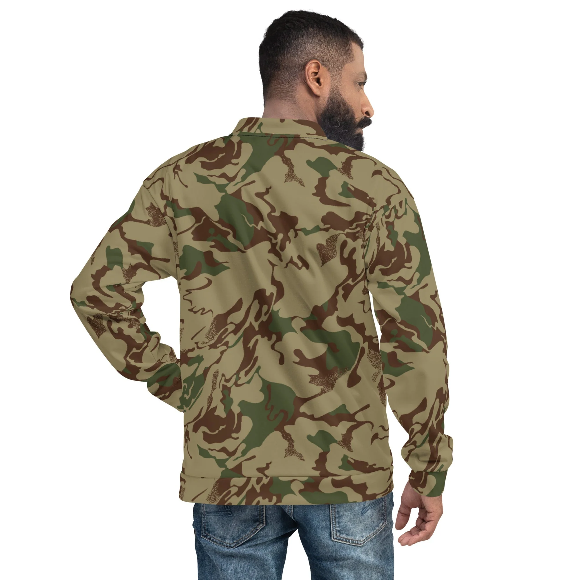 Russian Marble Mountain CAMO Unisex Bomber Jacket - Image 2