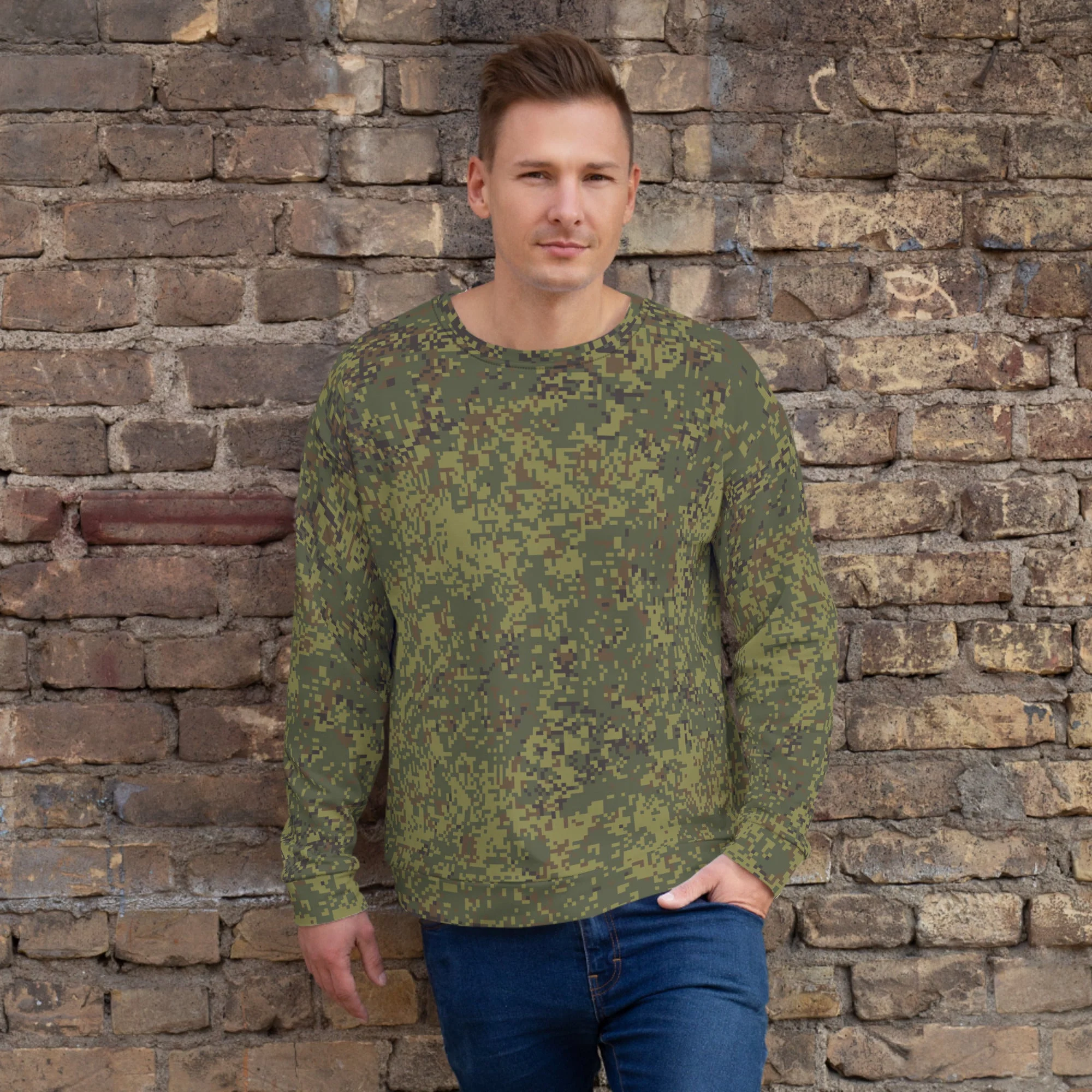 Russian Digital EMR Woodland CAMO Unisex Sweatshirt