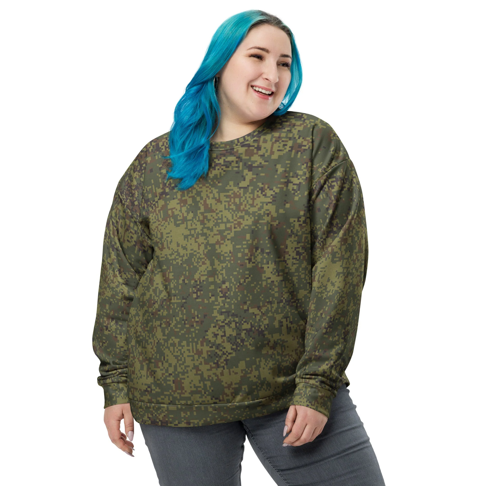Russian Digital EMR Woodland CAMO Unisex Sweatshirt - Image 7