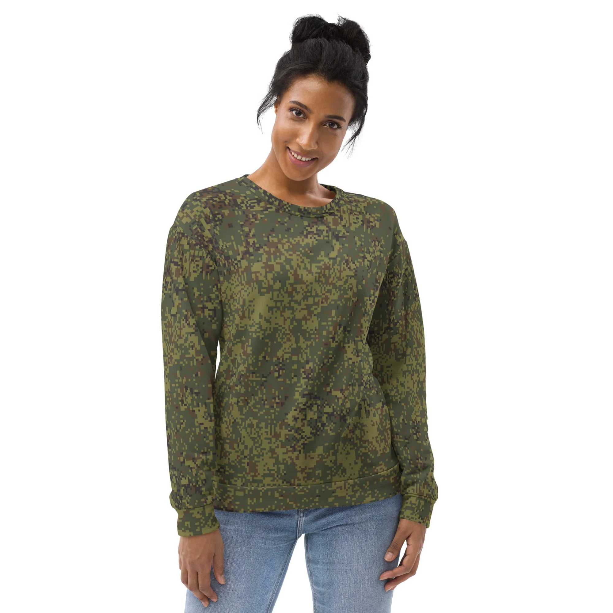 Russian Digital EMR Woodland CAMO Unisex Sweatshirt - Image 8