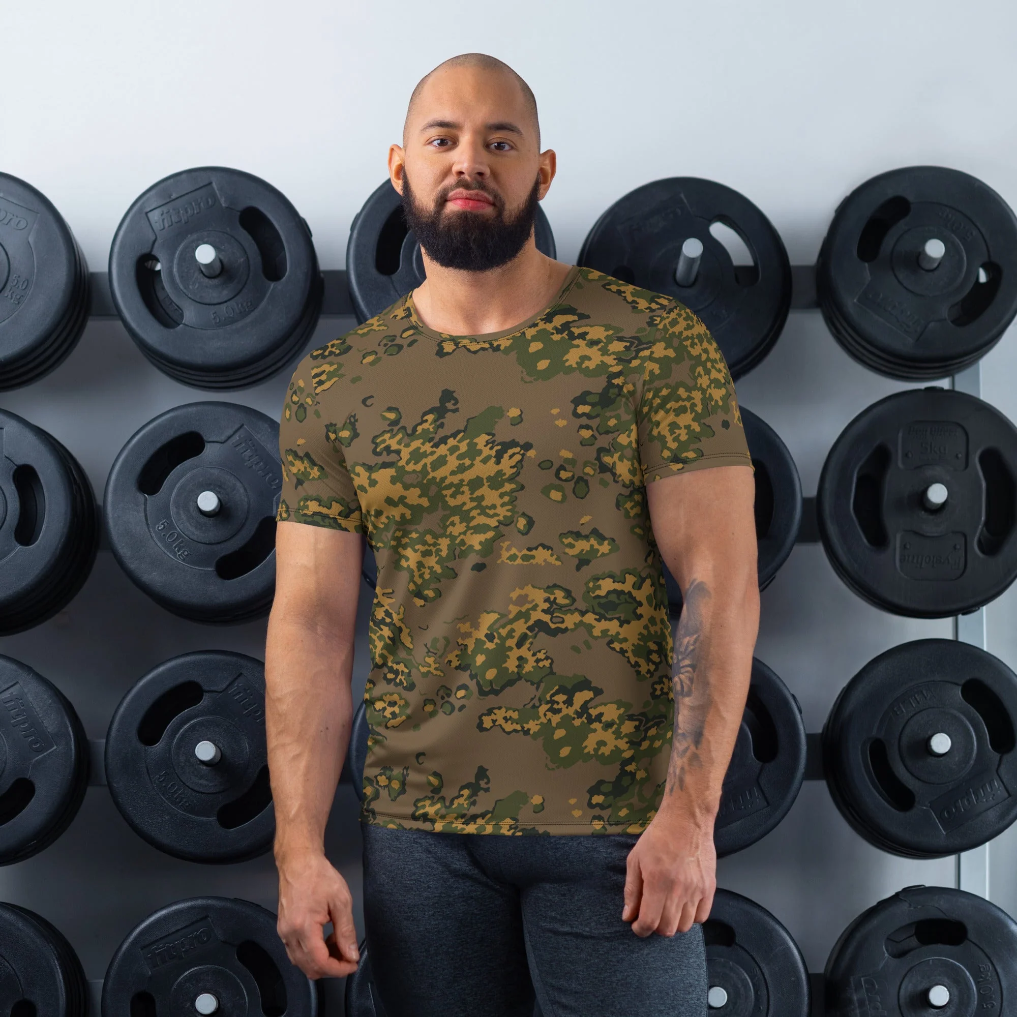 Russian Partizan Autumn CAMO Mens Athletic T-Shirt
