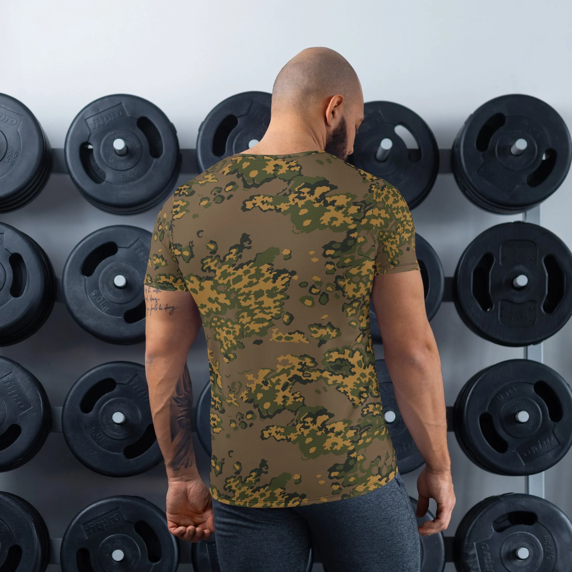 Russian Partizan Autumn CAMO Mens Athletic T-Shirt - Image 2