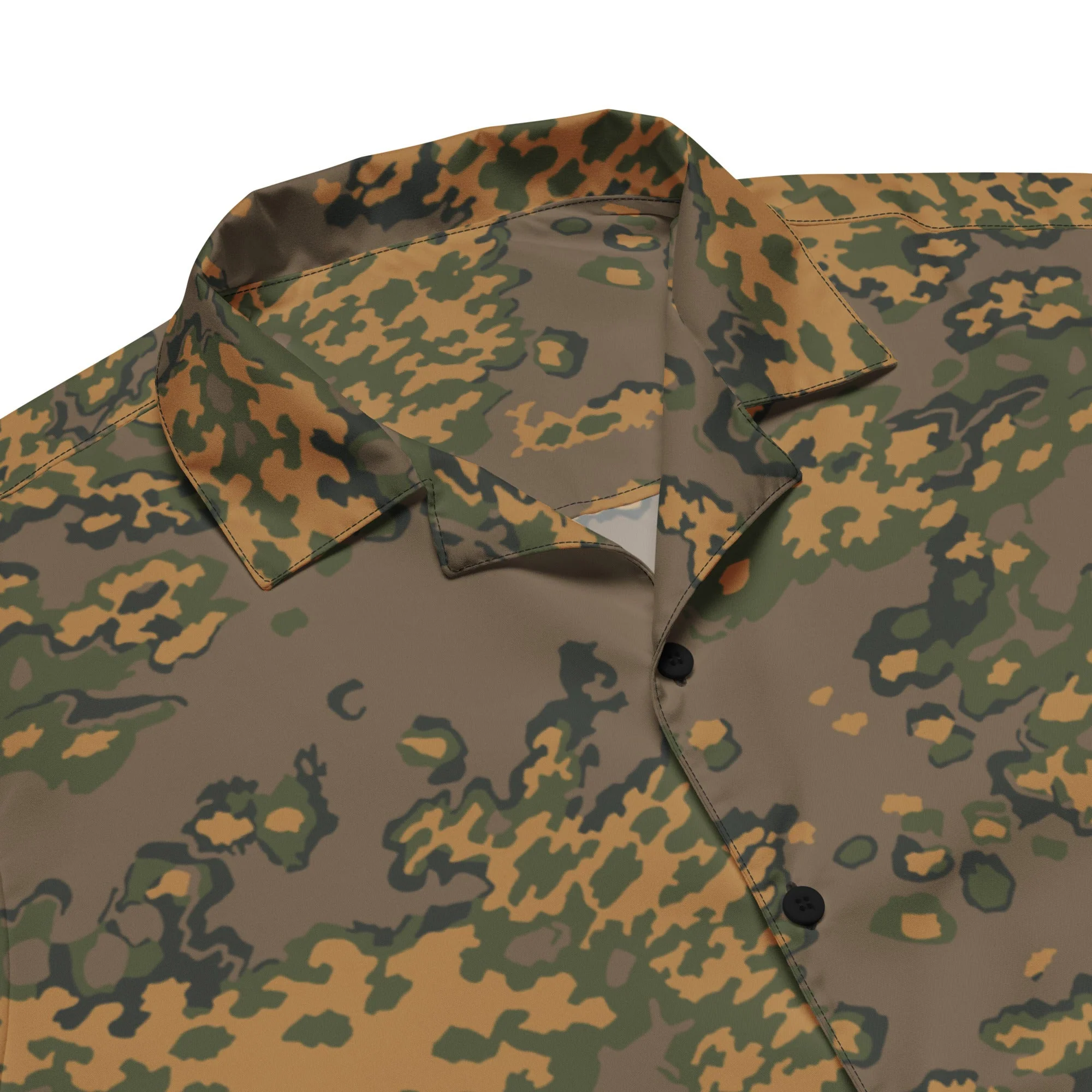 Russian Partizan Autumn CAMO Unisex Short-Sleeve Button Shirt - Image 2