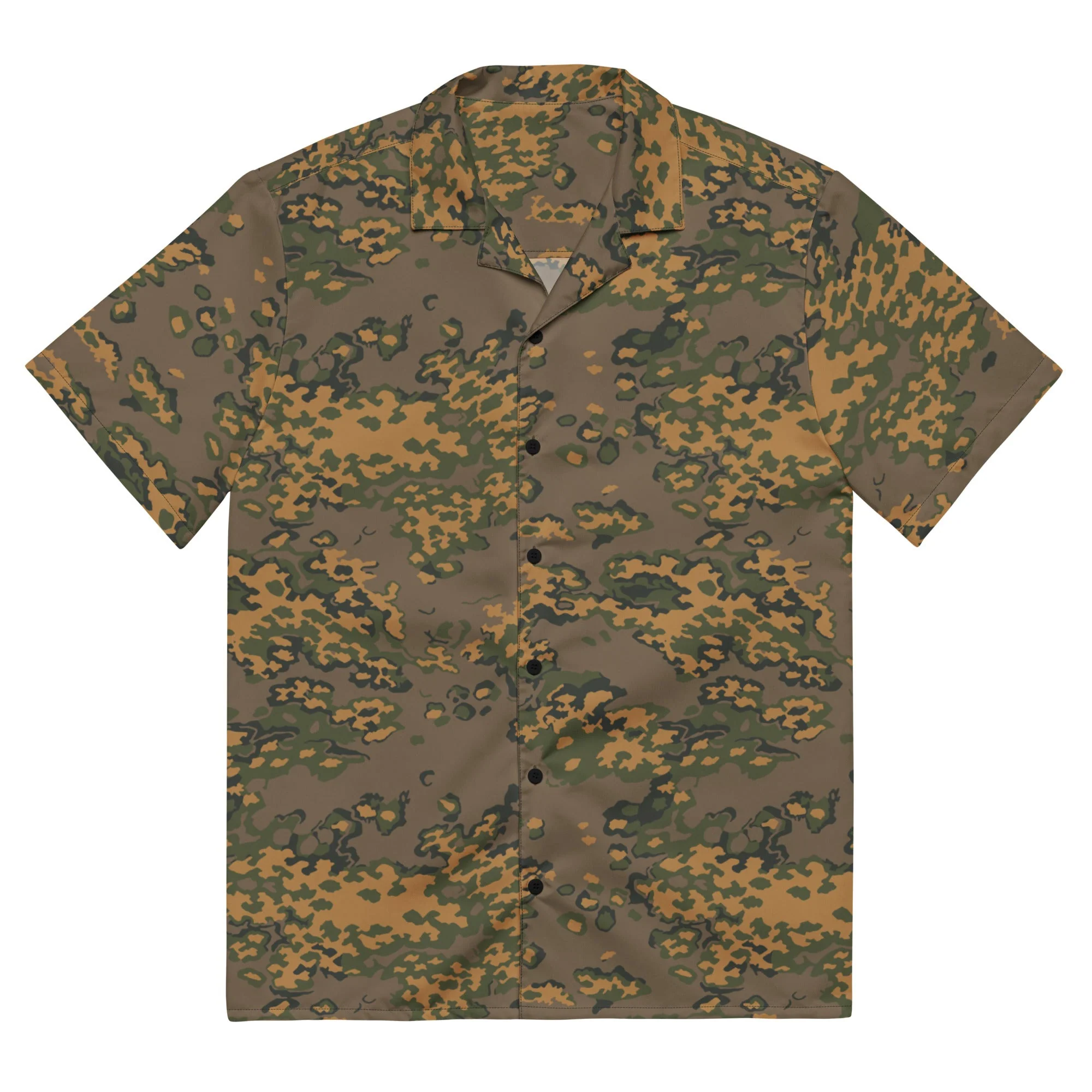 Russian Partizan Autumn CAMO Unisex Short-Sleeve Button Shirt - Image 3
