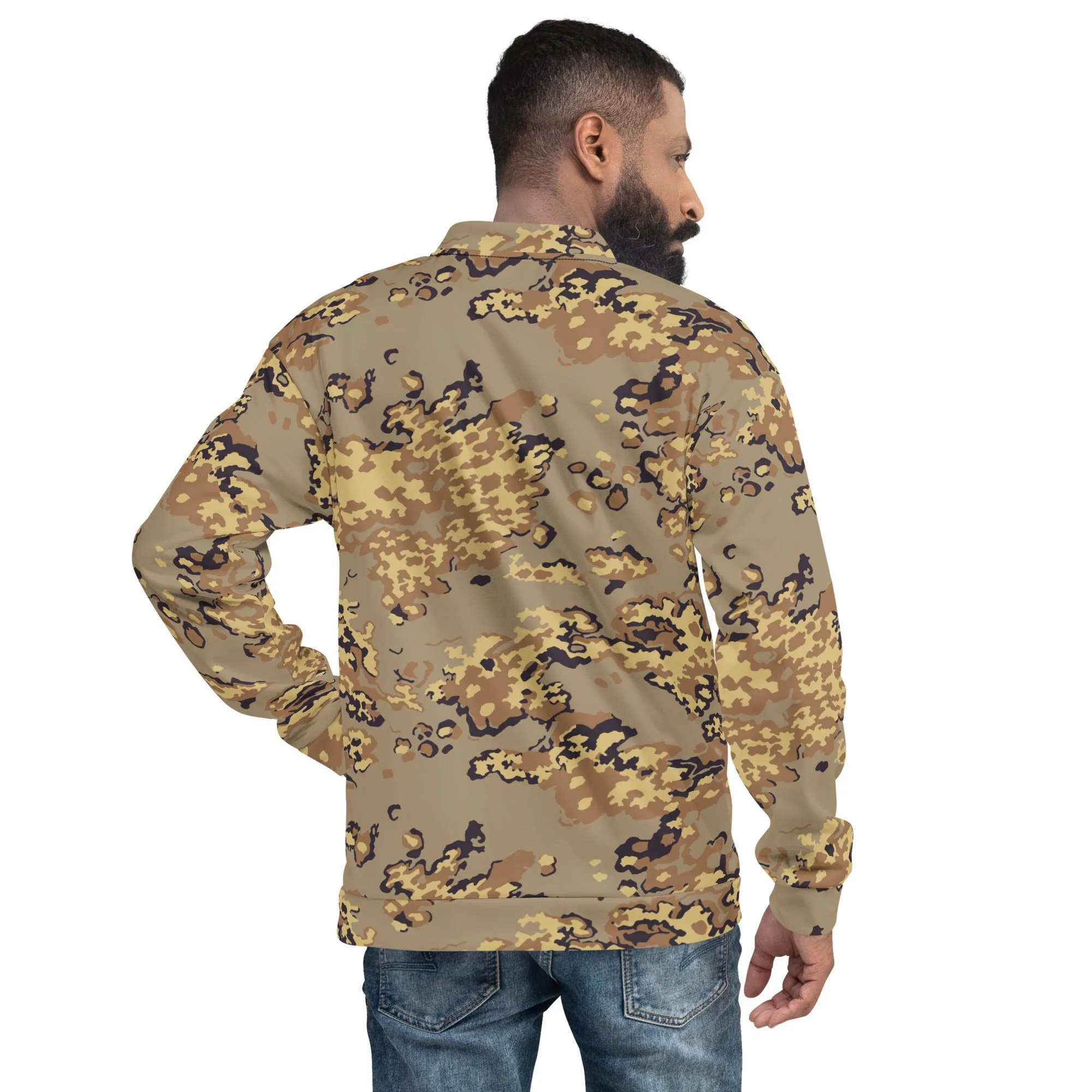 Russian Partizan Desert CAMO Unisex Bomber Jacket - Image 2