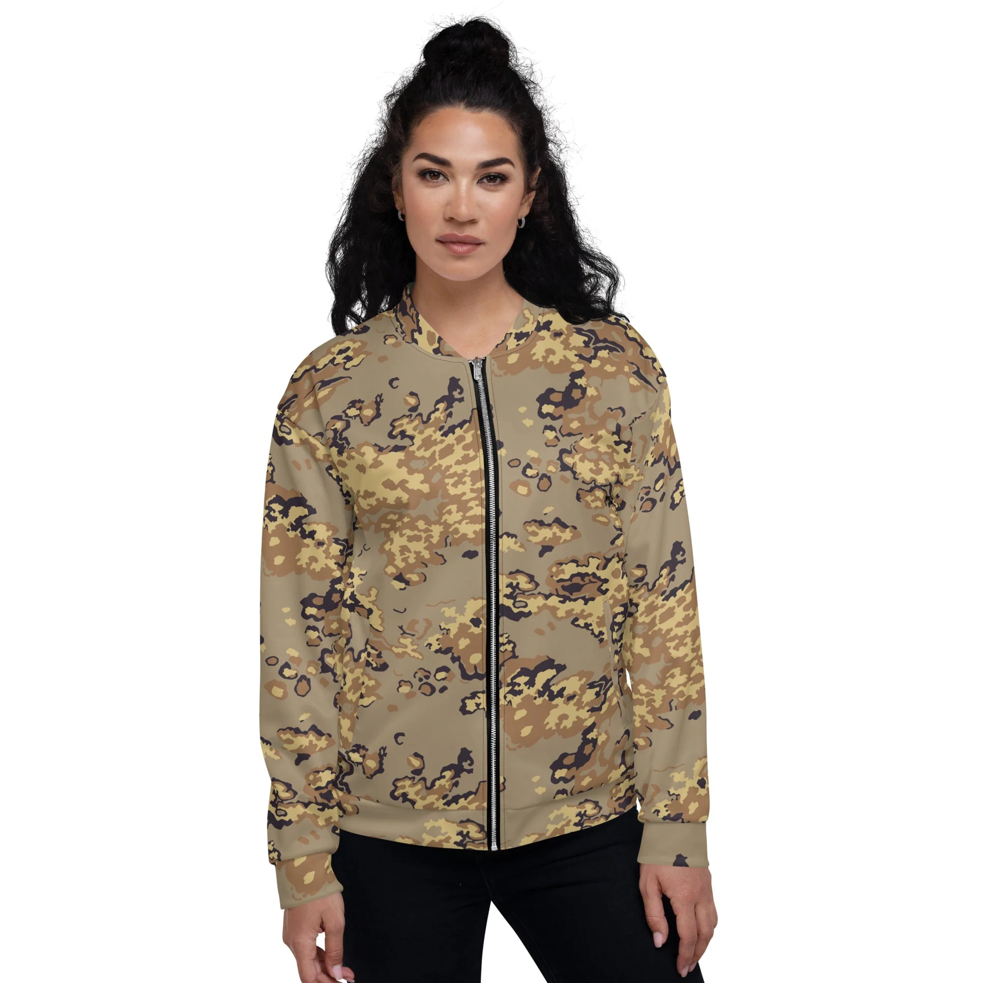 Russian Partizan Desert CAMO Unisex Bomber Jacket - Image 4