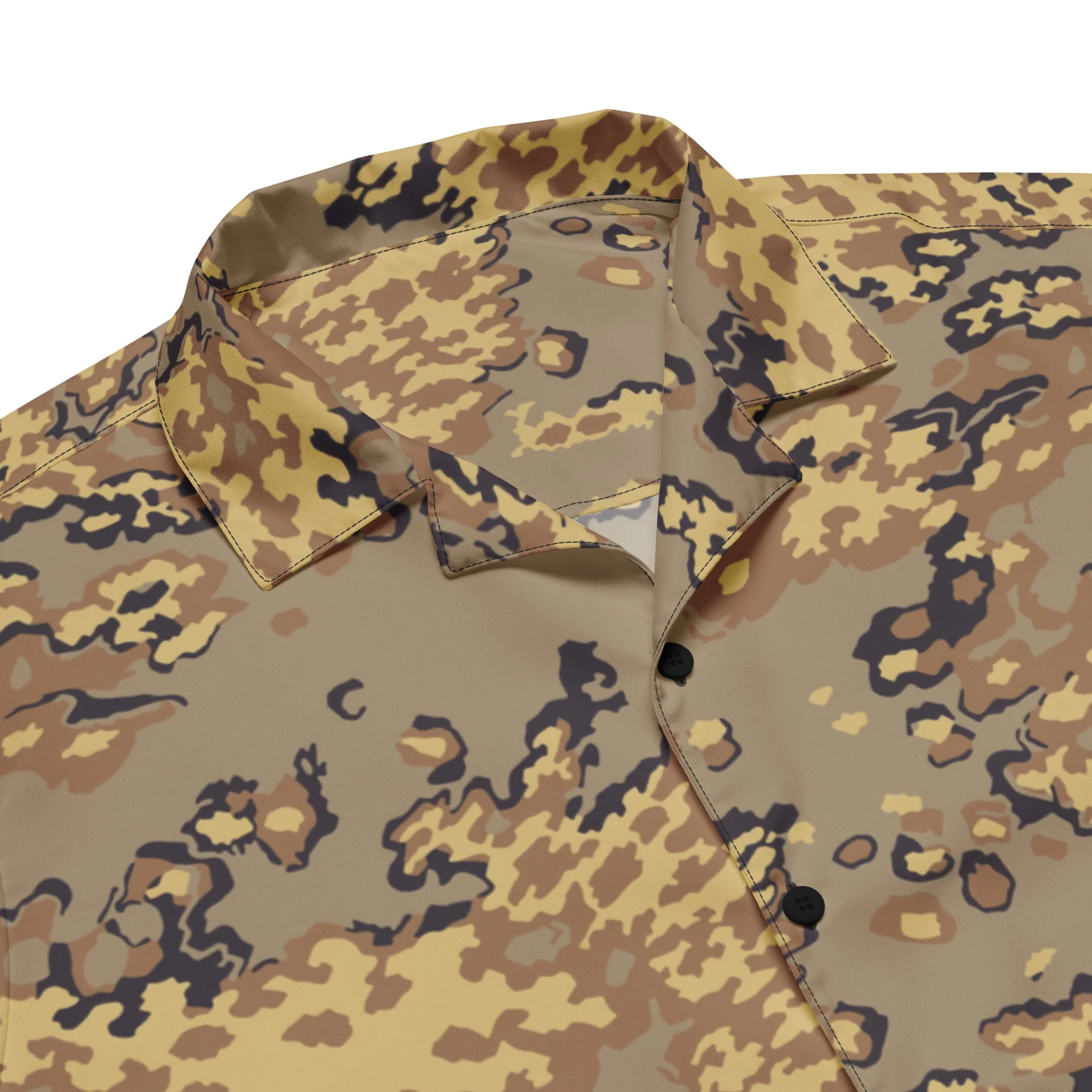 Russian Partizan Desert CAMO Unisex Short-Sleeve Button Shirt - Image 2