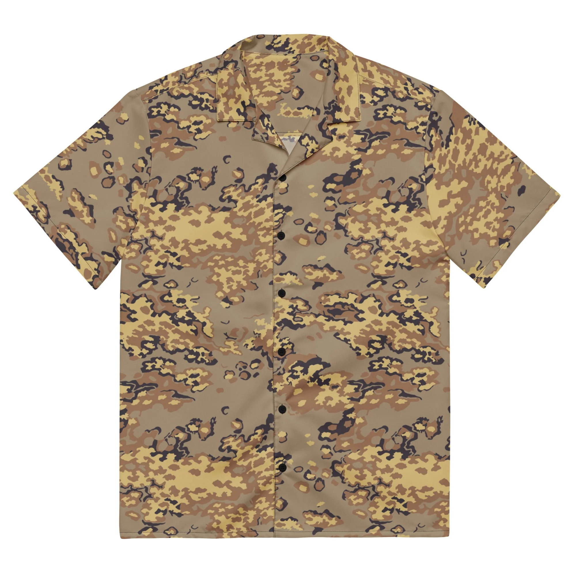 Russian Partizan Desert CAMO Unisex Short-Sleeve Button Shirt - Image 3