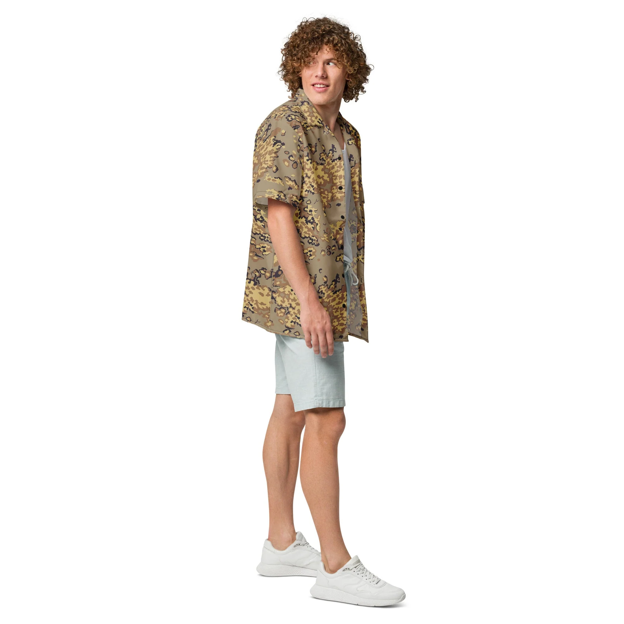 Russian Partizan Desert CAMO Unisex Short-Sleeve Button Shirt - Image 6