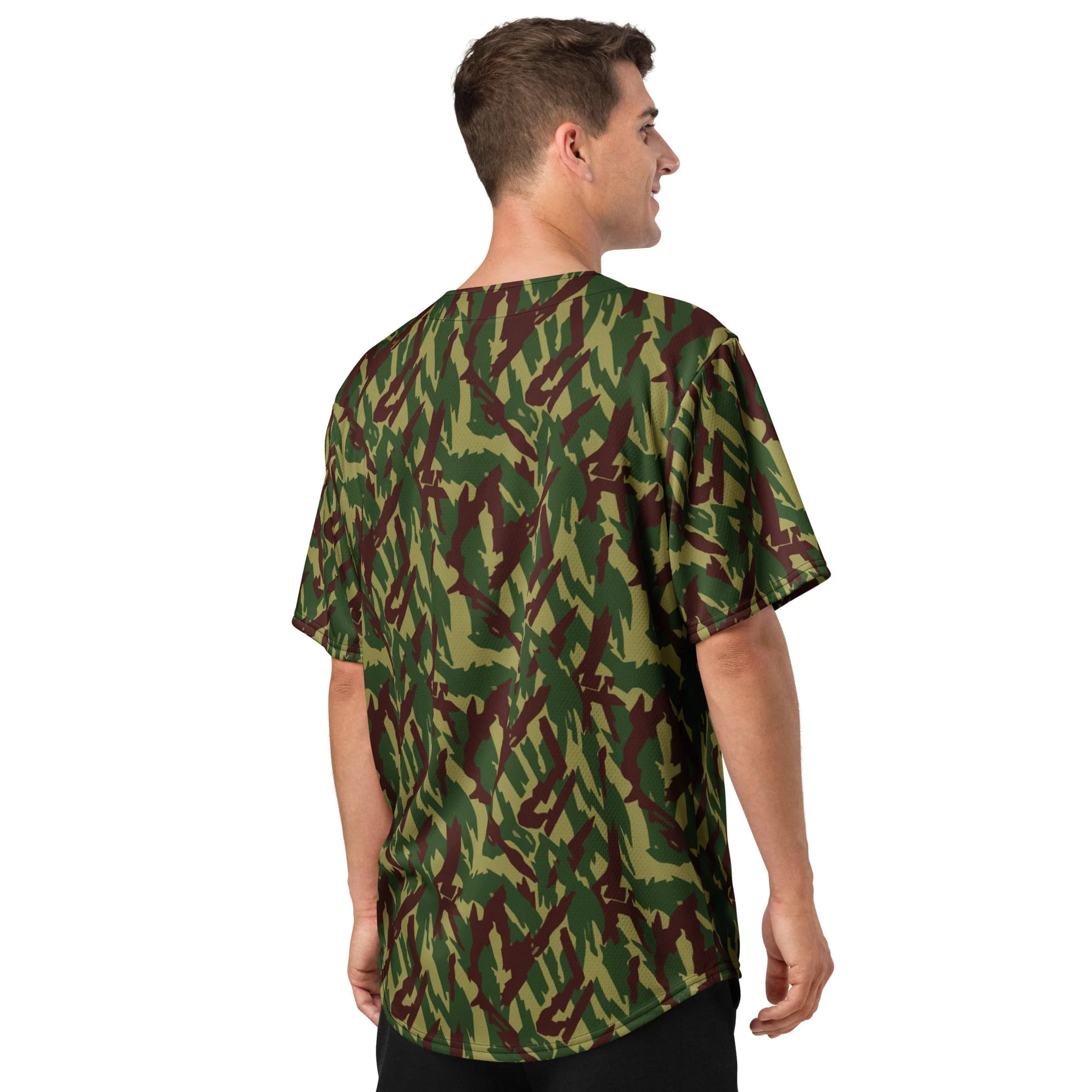 Russian Podlesok Woodland CAMO Unisex Baseball Jersey - Image 8