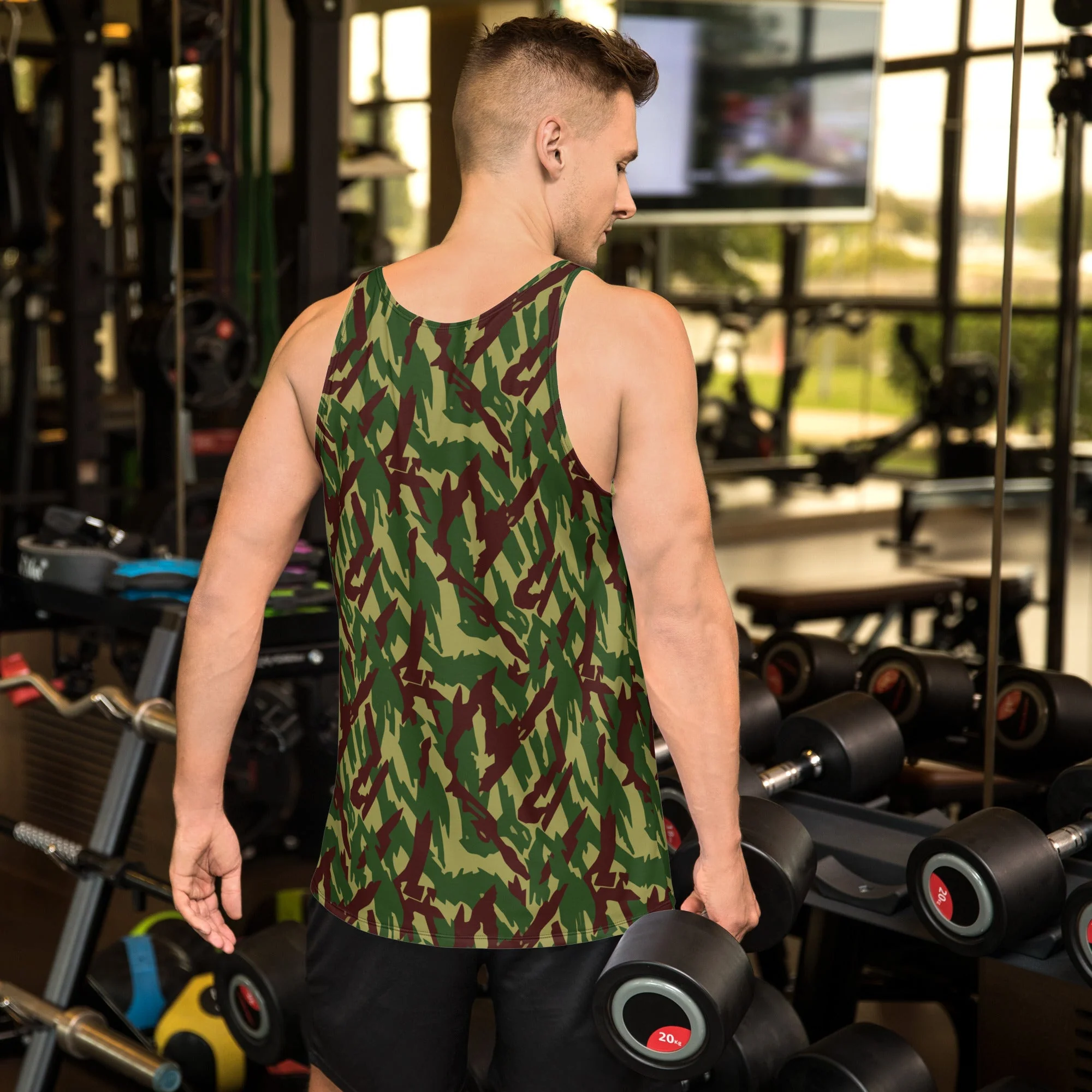Russian Podlesok Woodland CAMO Unisex Tank Top - Image 2