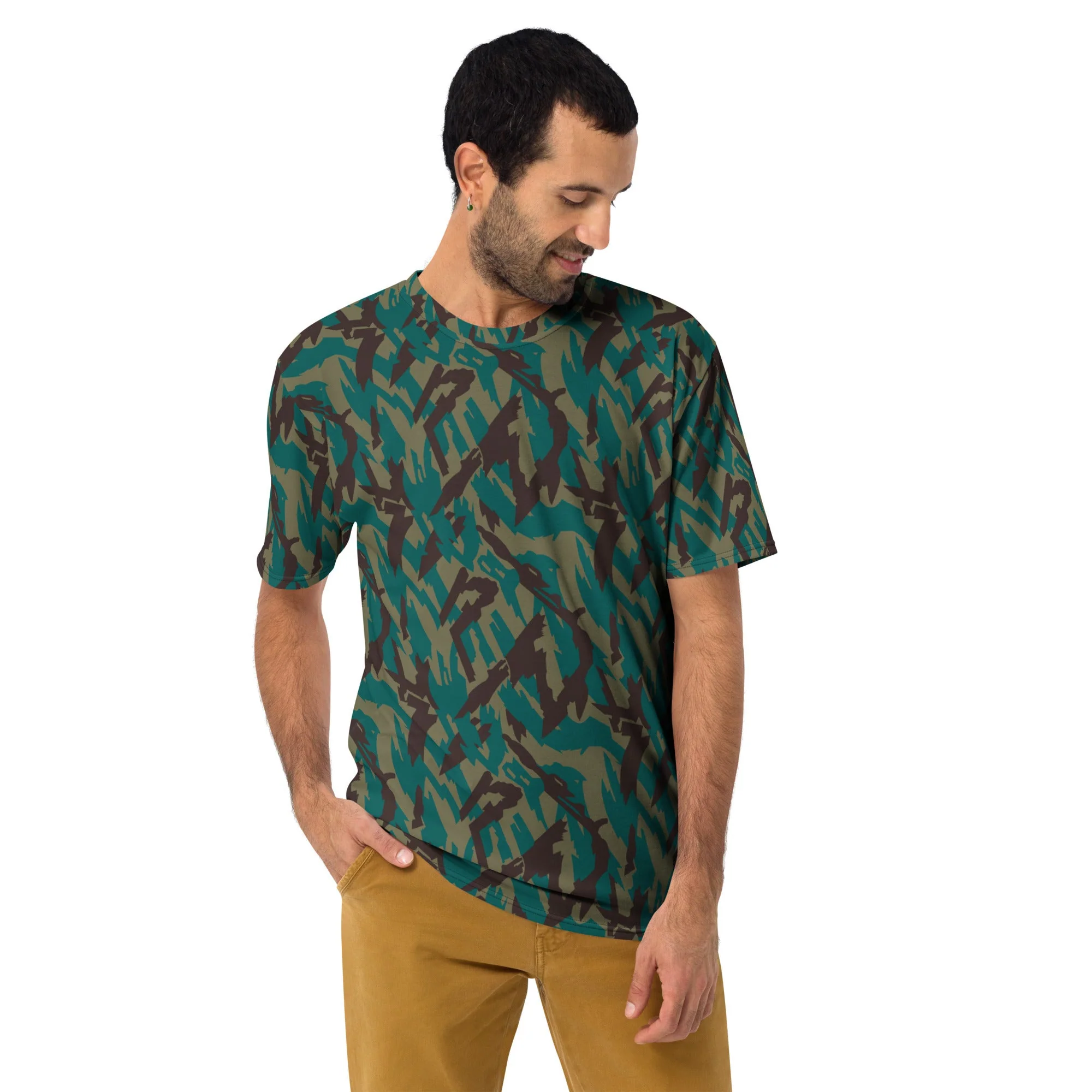 Russian Podlesok Tropical CAMO Mens T-Shirt - Image 2