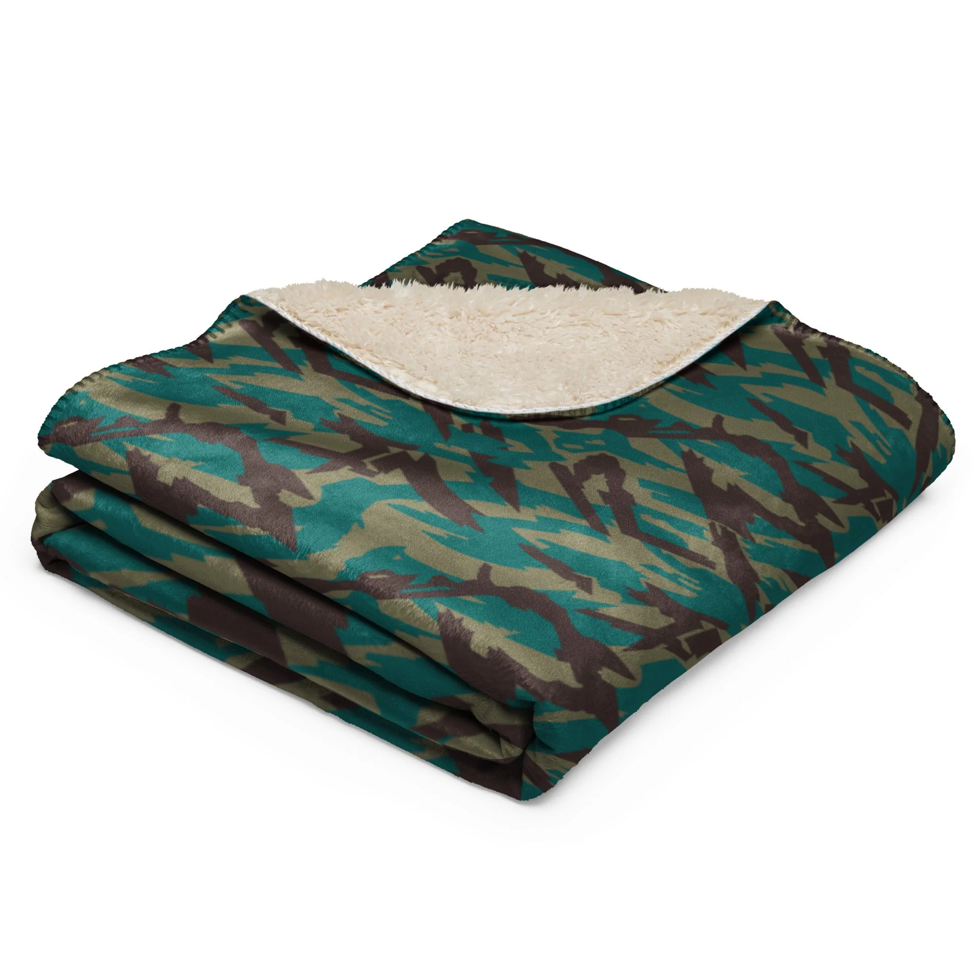 Russian Podlesok Tropical CAMO Sherpa Blanket - Image 6