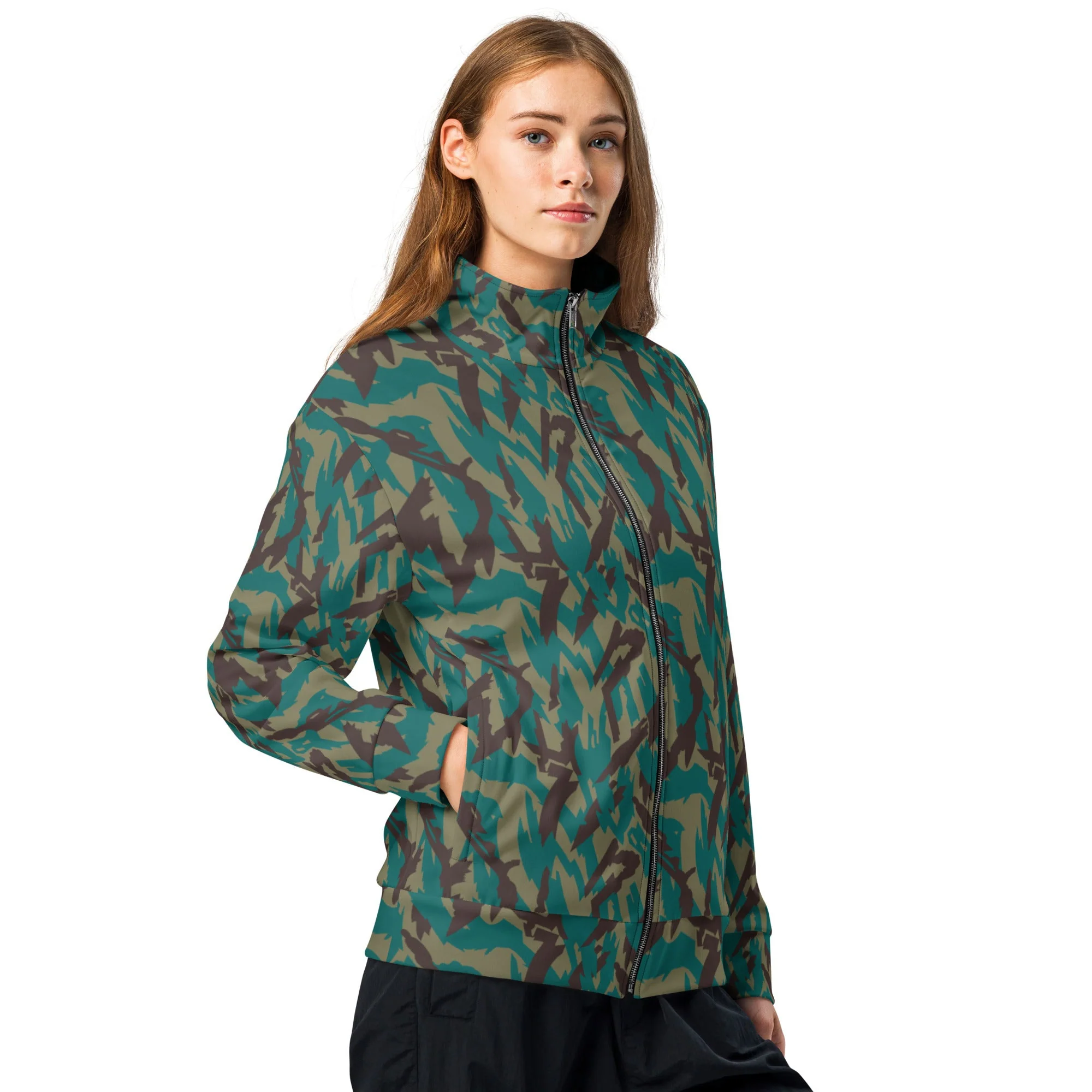 Russian Podlesok Tropical CAMO Unisex Track Jacket - Image 4