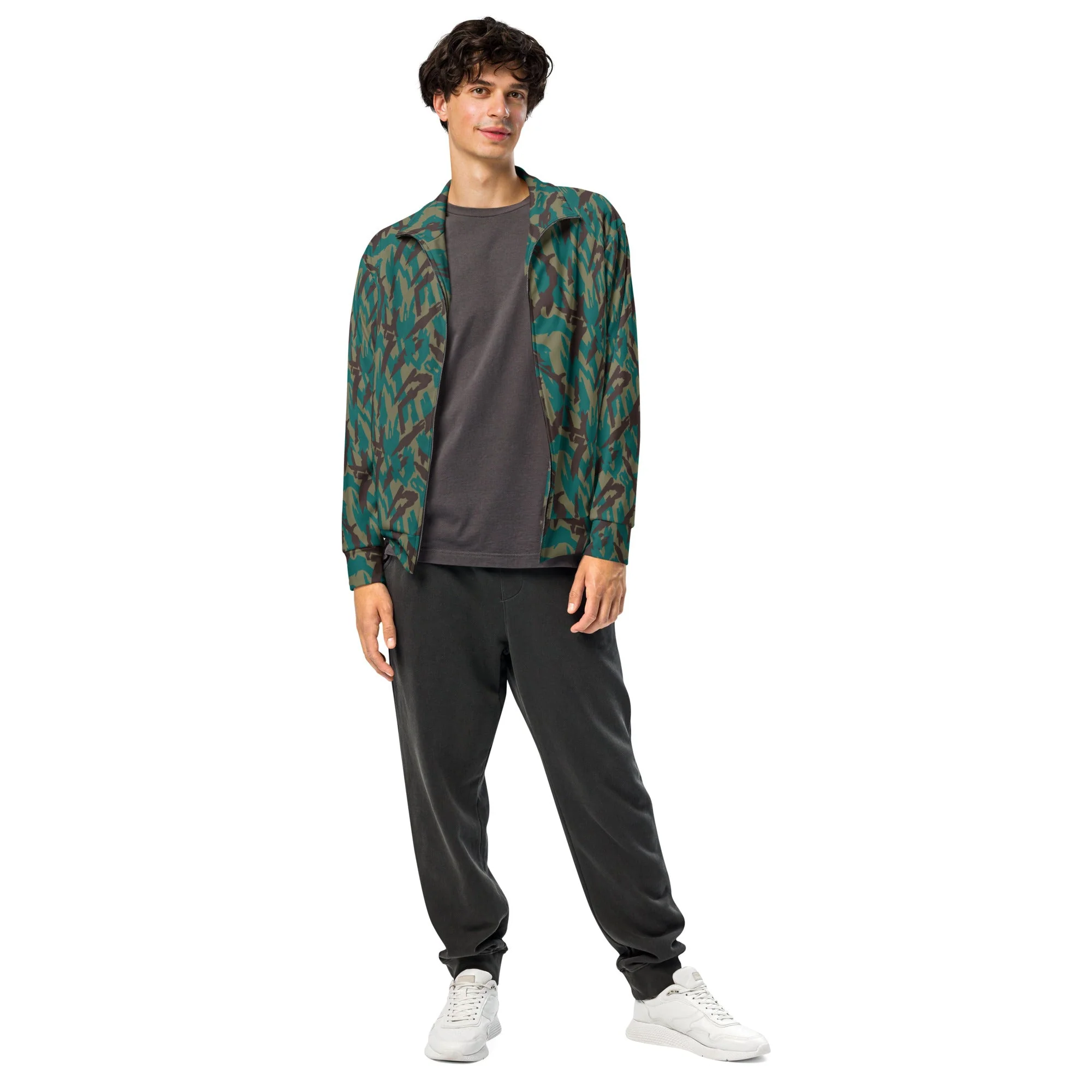 Russian Podlesok Tropical CAMO Unisex Track Jacket - Image 7