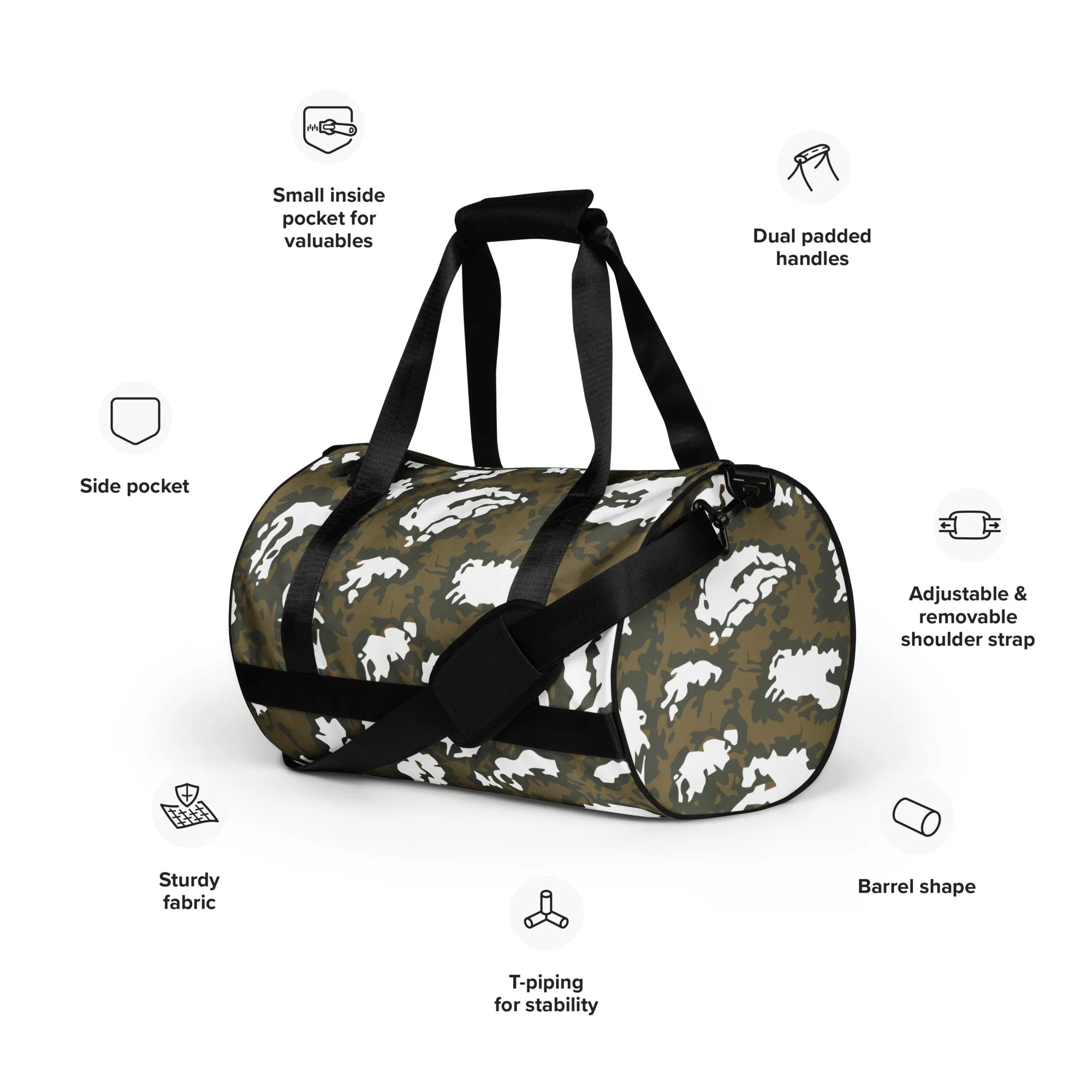 Russian KLMK Red Dawn BROWN Movie CAMO Gym Bag - Image 10