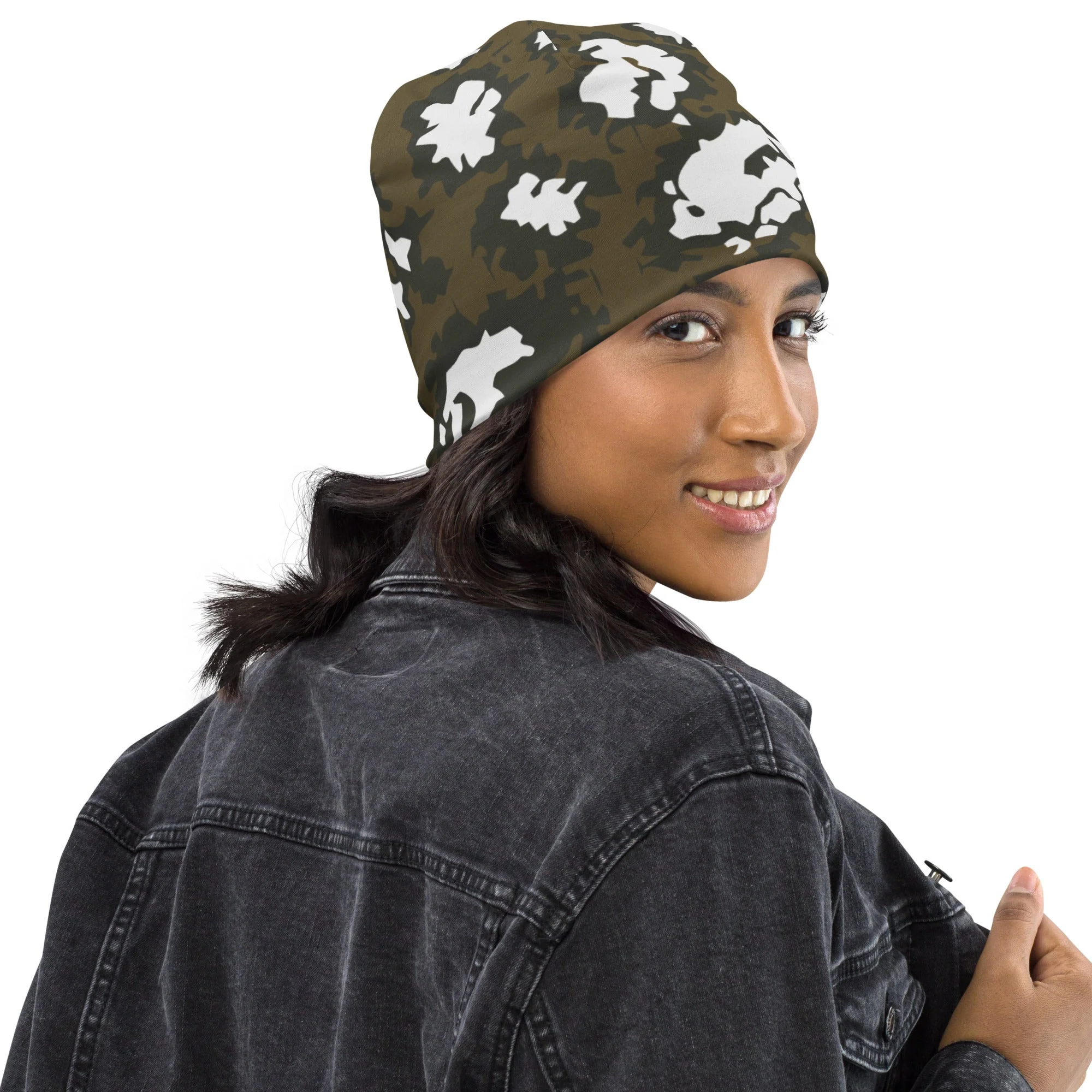 Russian KLMK Red Dawn BROWN Movie CAMO Beanie - Image 2