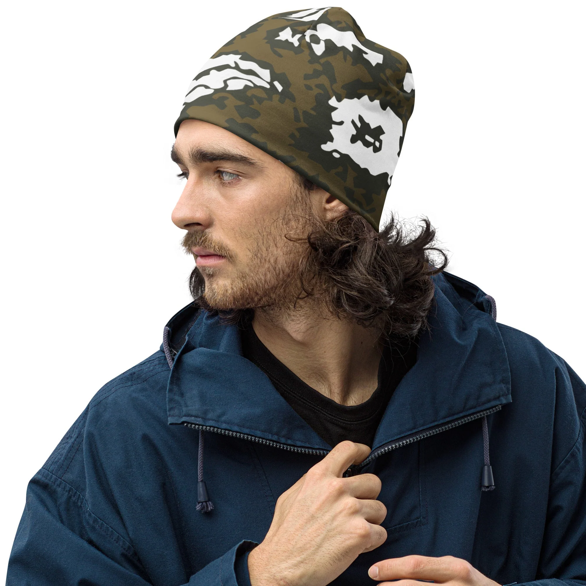 Russian KLMK Red Dawn BROWN Movie CAMO Beanie - Image 3